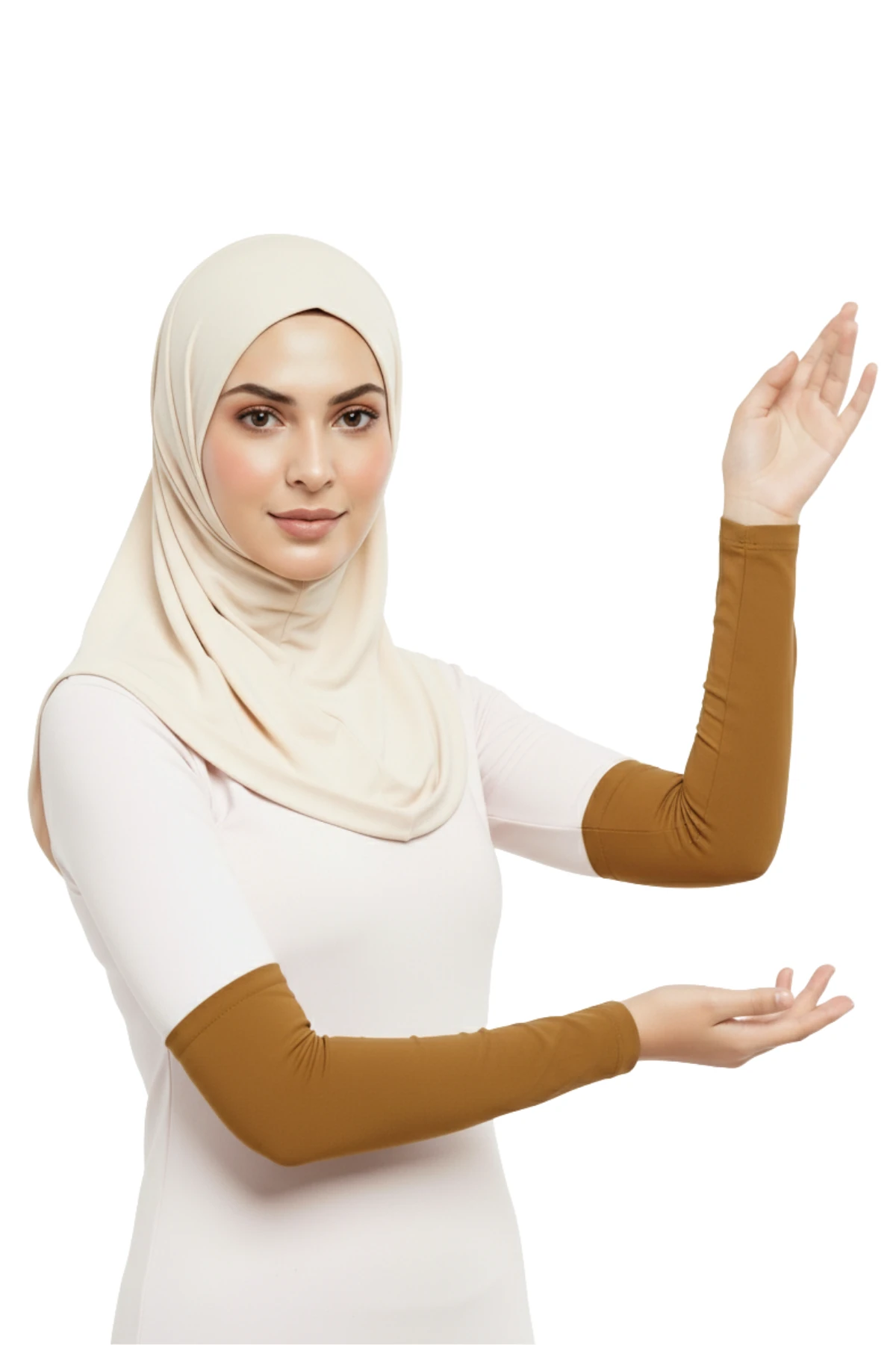 Pratik Tesettür Kolluk Penye Namaz Kolluğu Düz