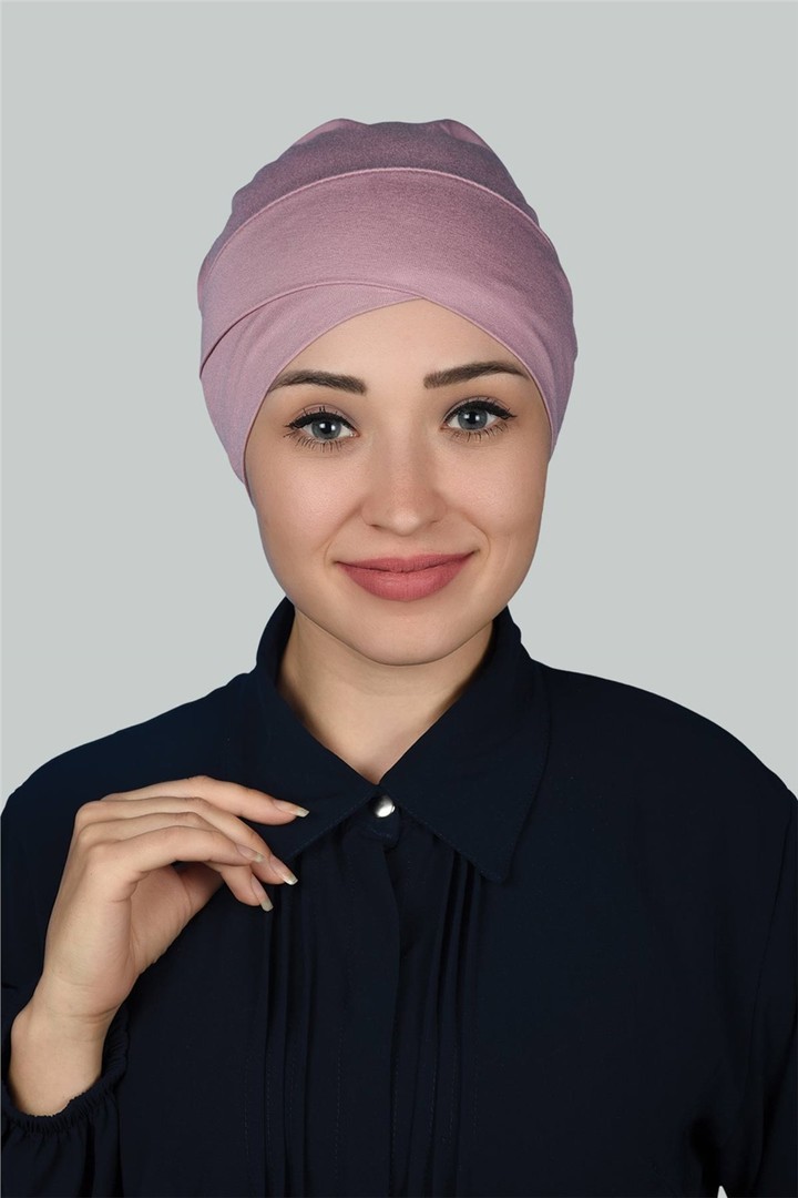 Cross Outdoor Hijab Bonnet  - Dark Pink