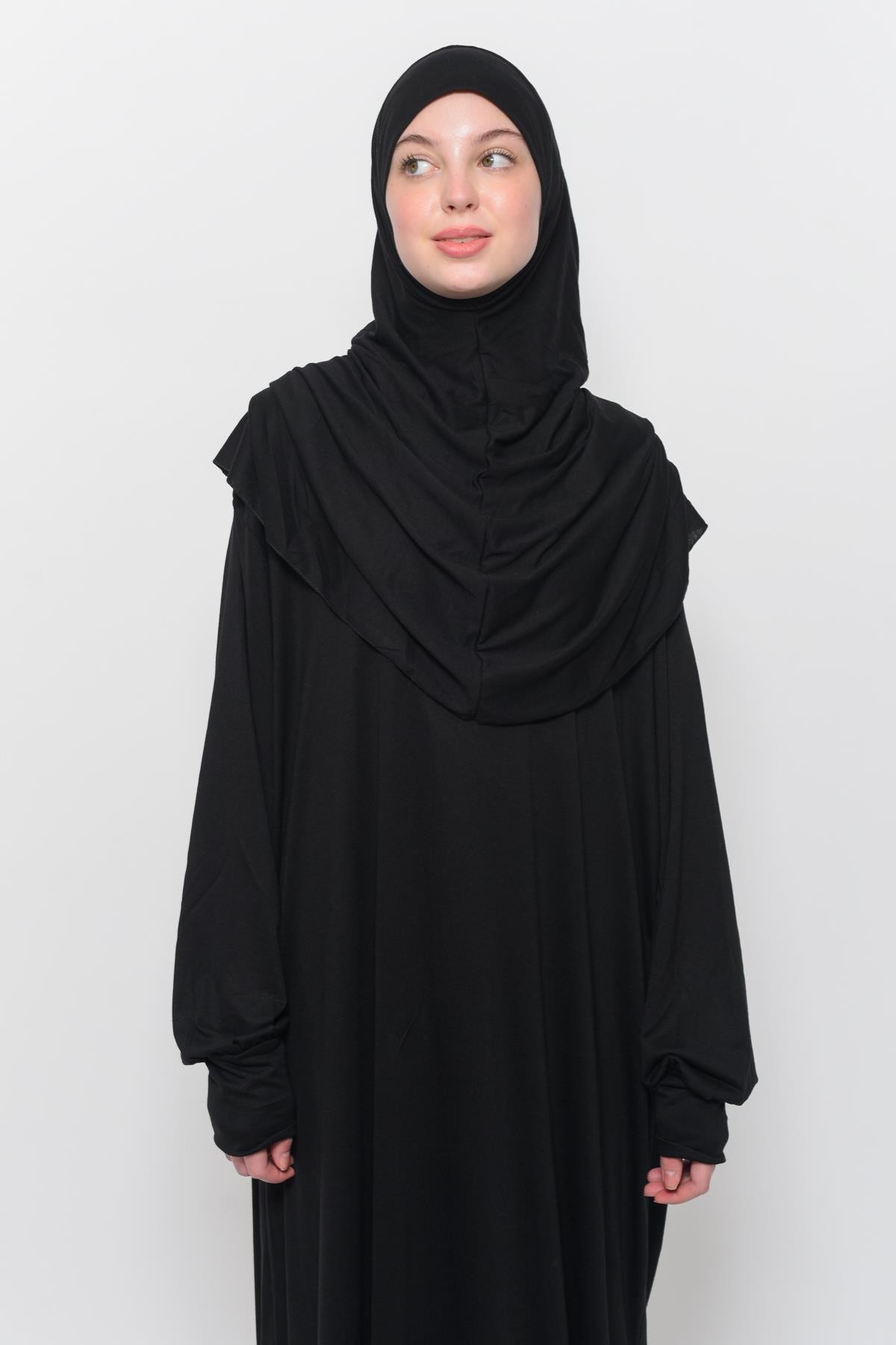 One-Piece Organic Cotton Hijab Prayer Dress 