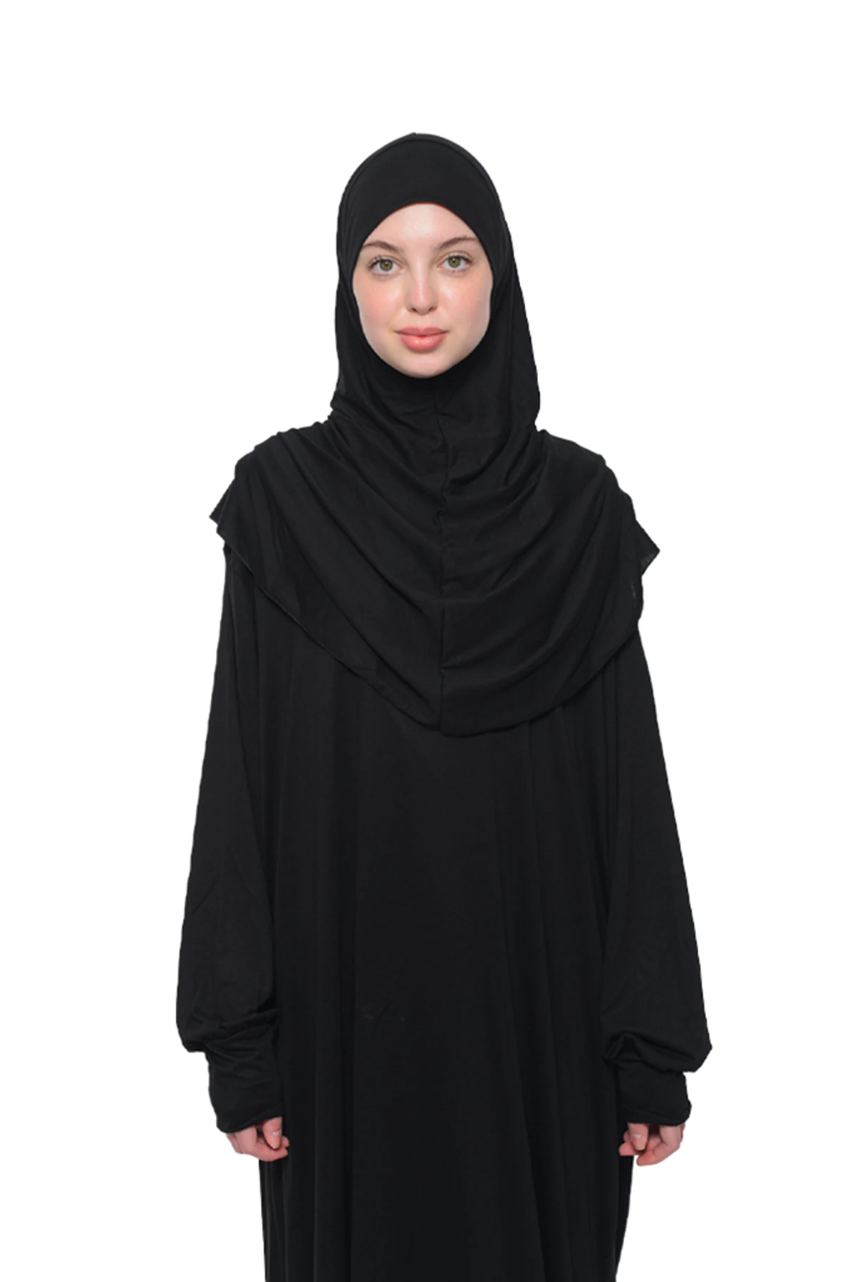 One-Piece Organic Cotton Hijab Prayer Dress 