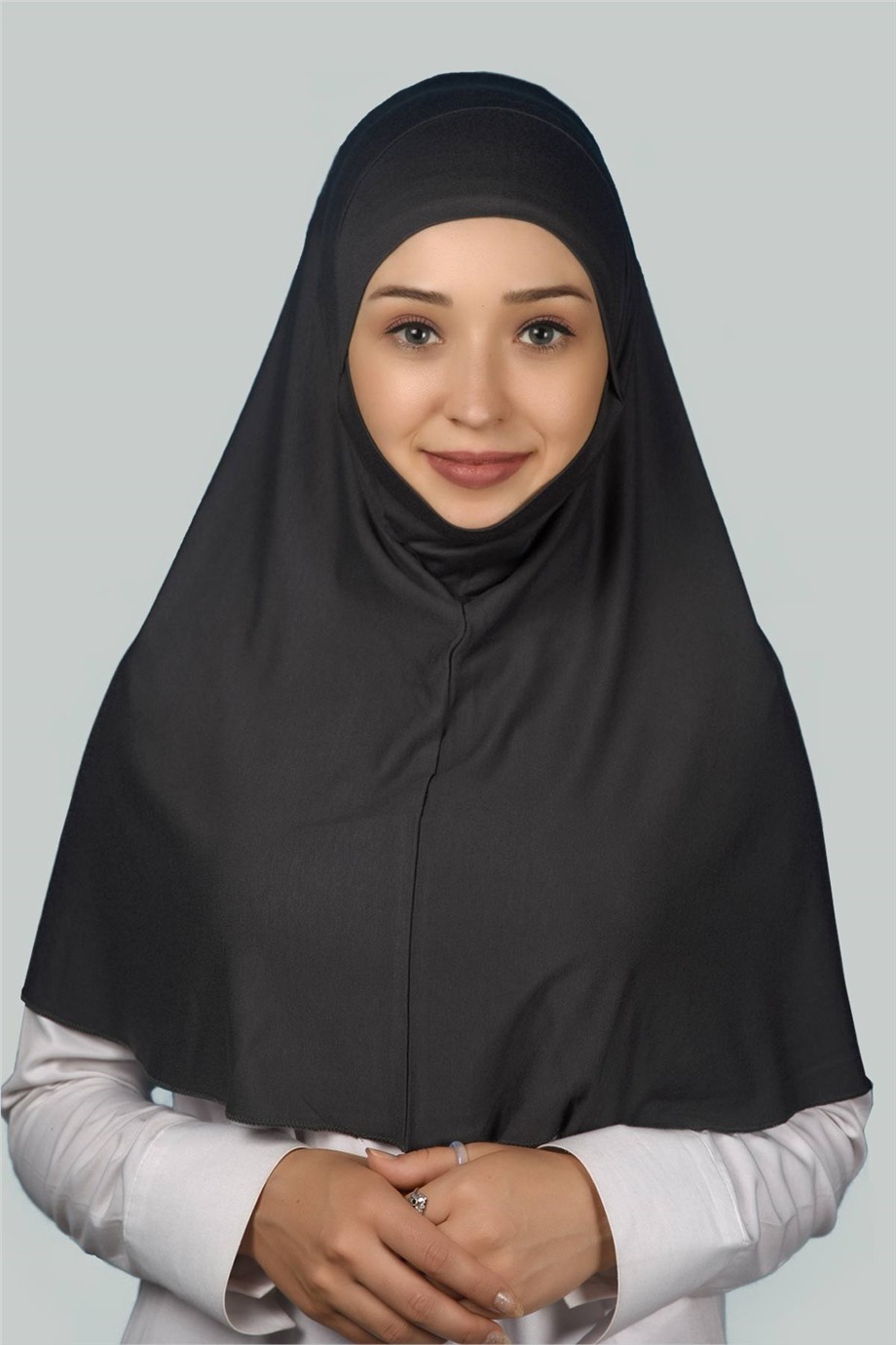 Practical Hijab Scarf with Niqab - Smoke