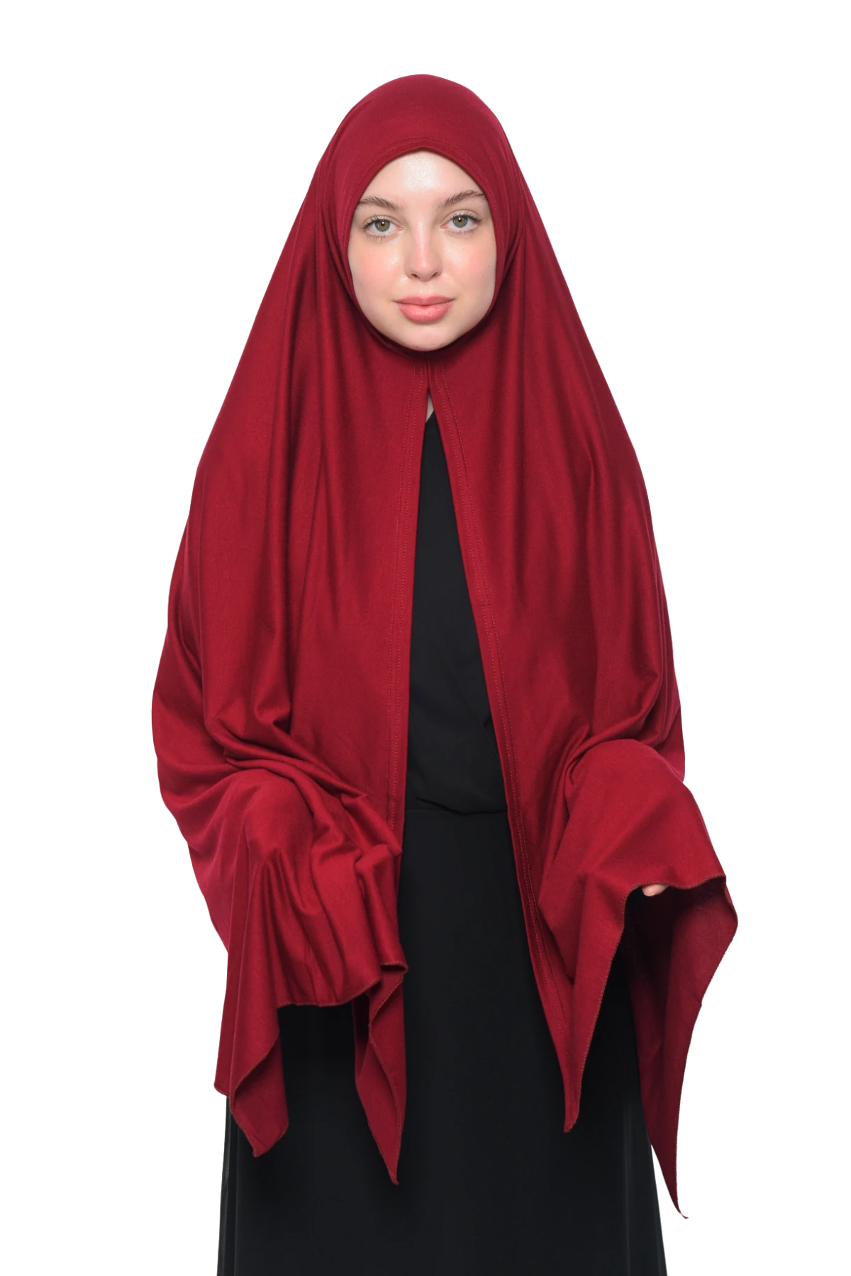 Hazır Pratik Geçmeli Lüks Organik Düz Penye Şal Eşit Hizalı