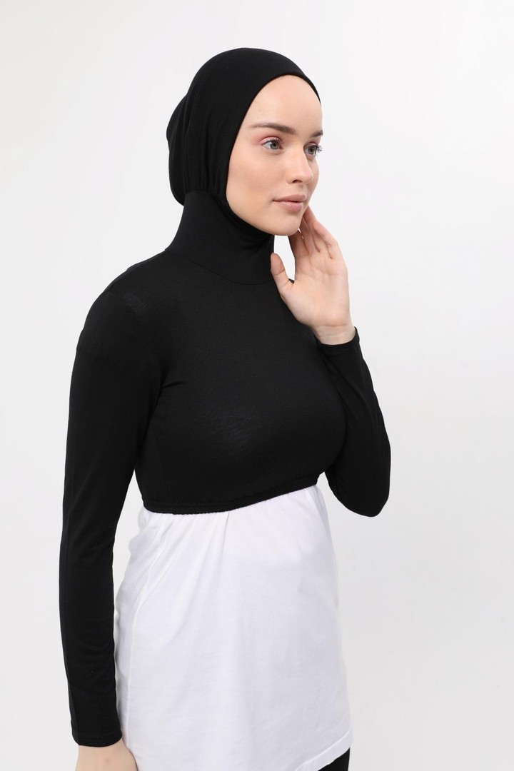 Long-Sleeved Neck Cover Bonnet Half Body