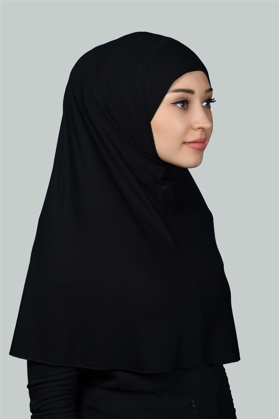 Black Instant Hijab XL