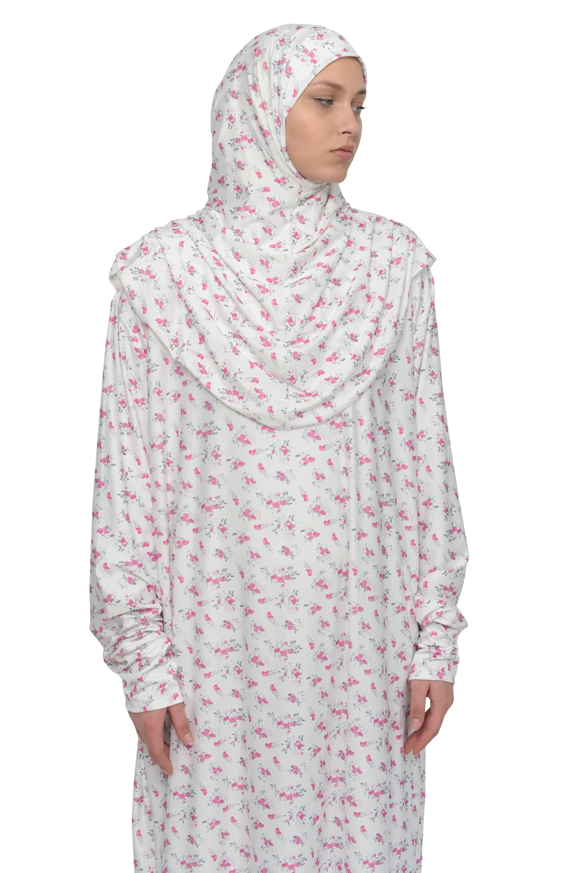 Elegant Lycra One-Piece Prayer Dress - Comfortable and Practical