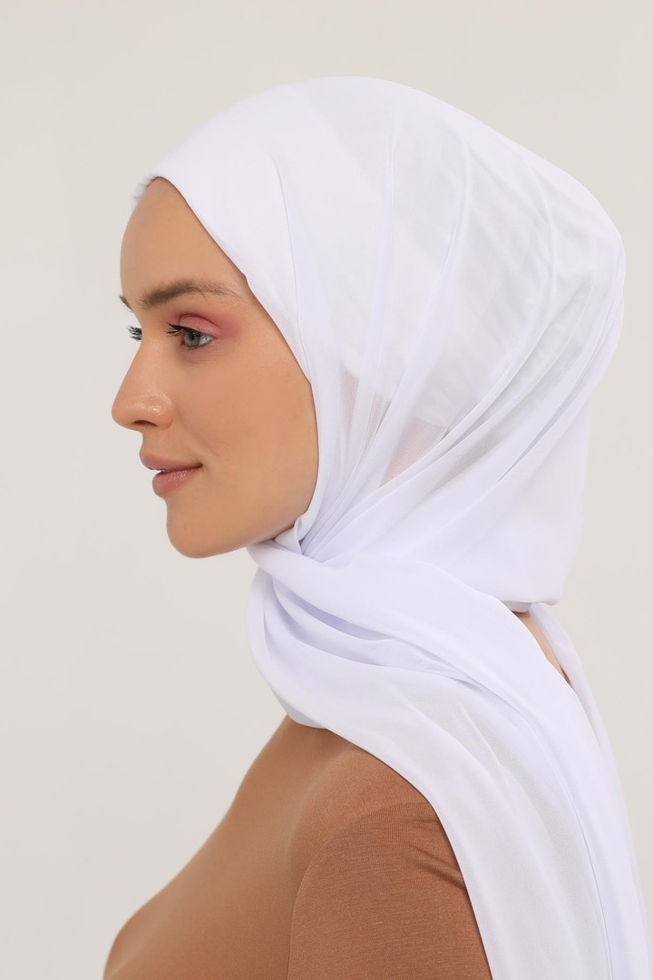 Practical Bonnet and Chiffon Shawl Set