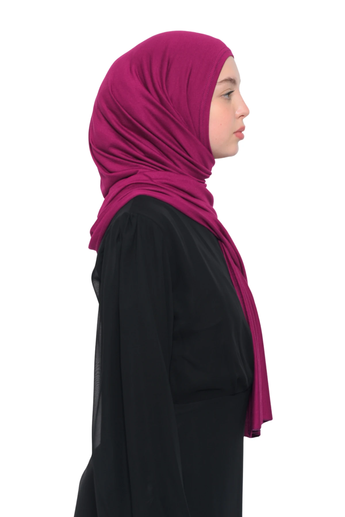 Hazır Pratik Geçmeli Lüks Organik Düz Penye Şal Çapraz Hizalı