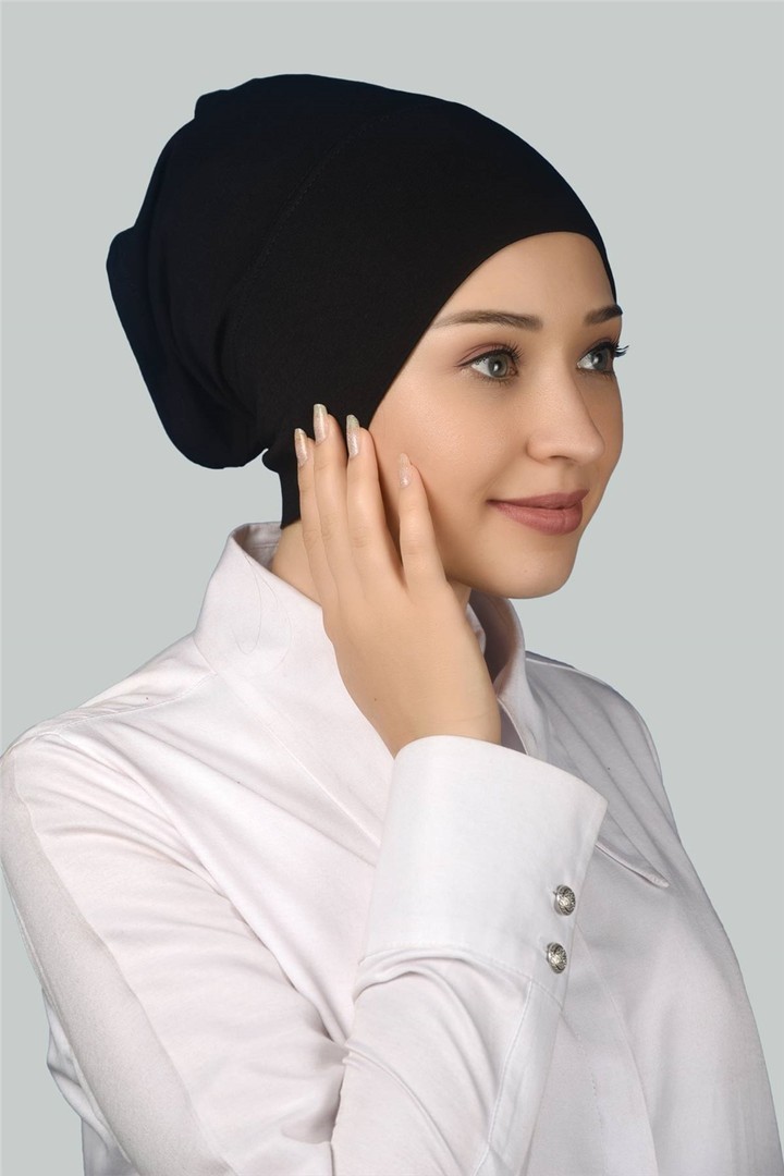 Instant Practical Snap-On Long Hijab Bonnet