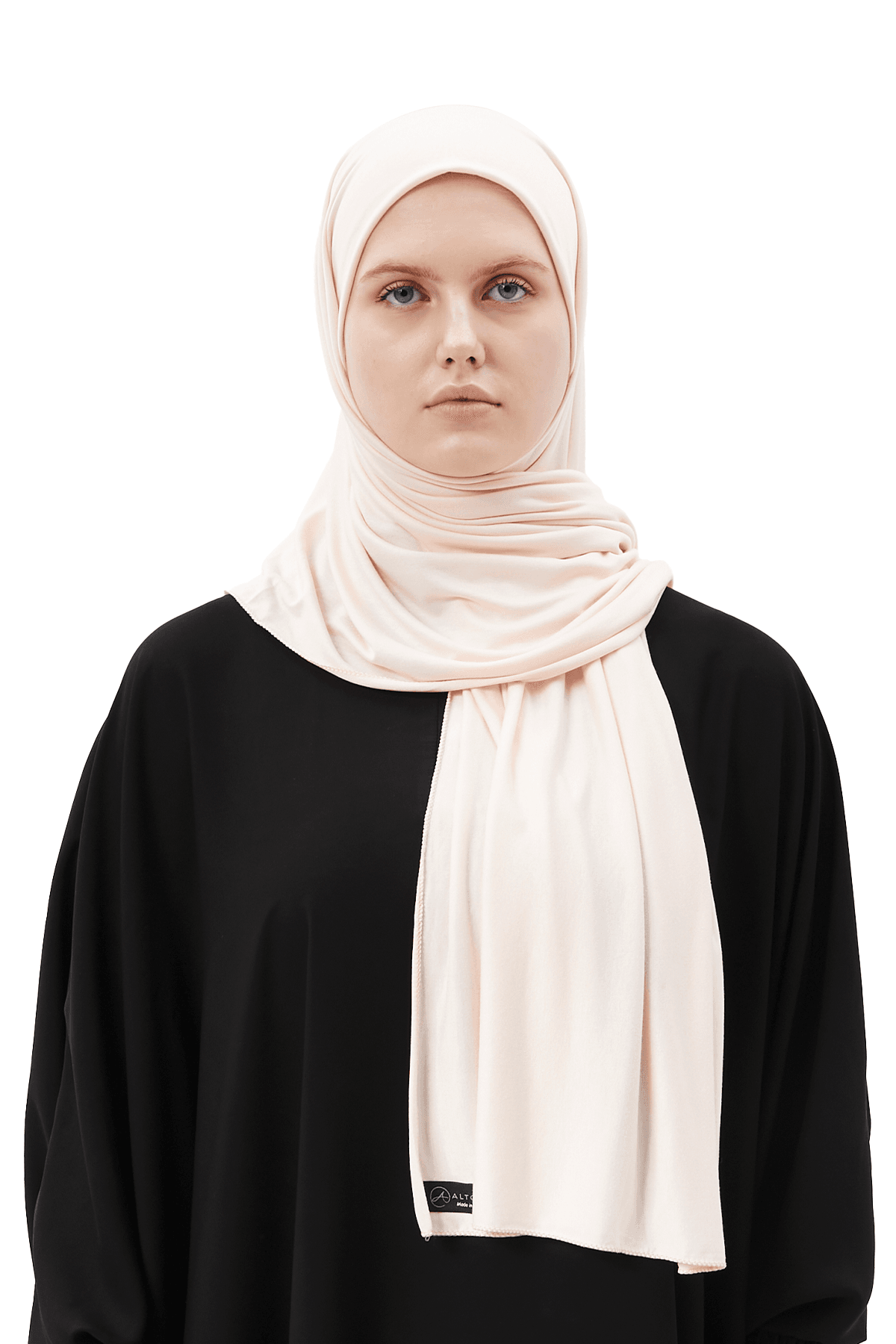 Cotton Jersey Shawl Hijab - Soft & Stretchy  - Dusting powder