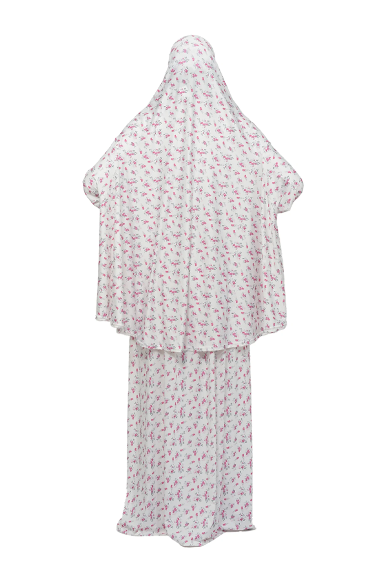 Two-Piece Elastic Skirt & Batwing Sleeve Prayer Dress