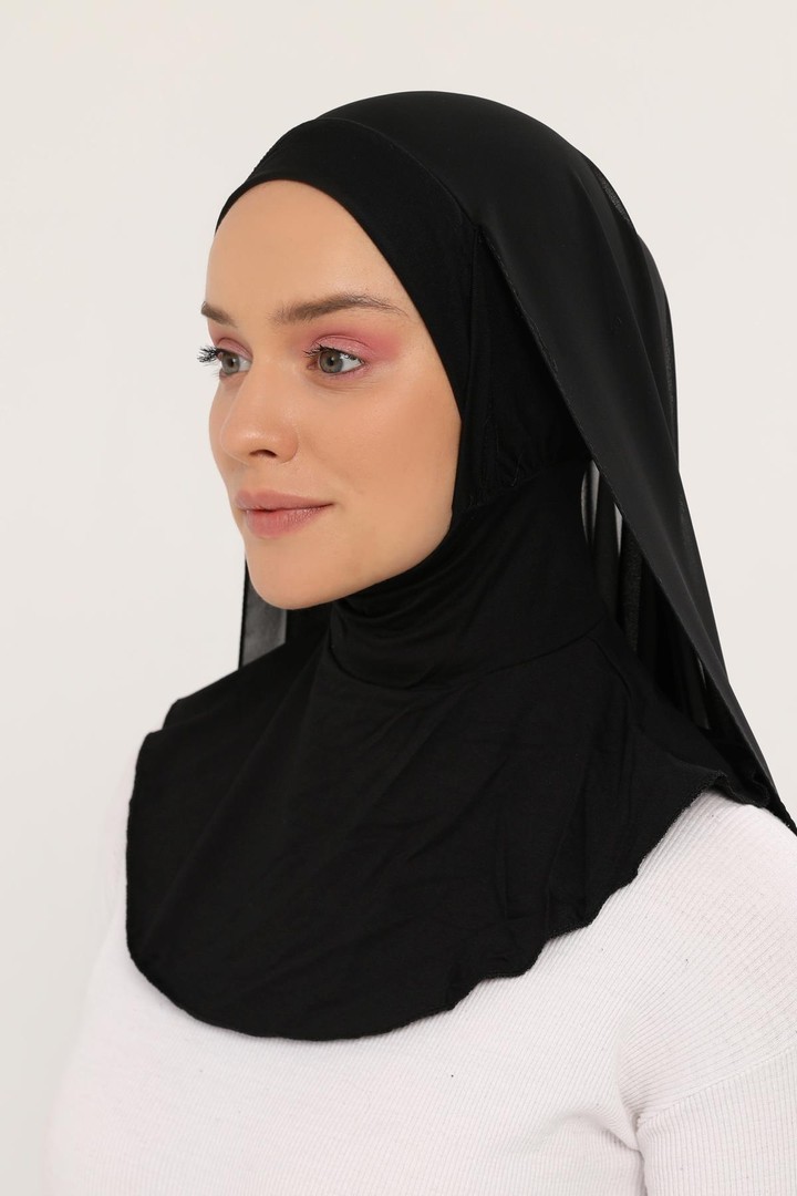 Ready-to-Wear Chiffon Shawl with Bonnet