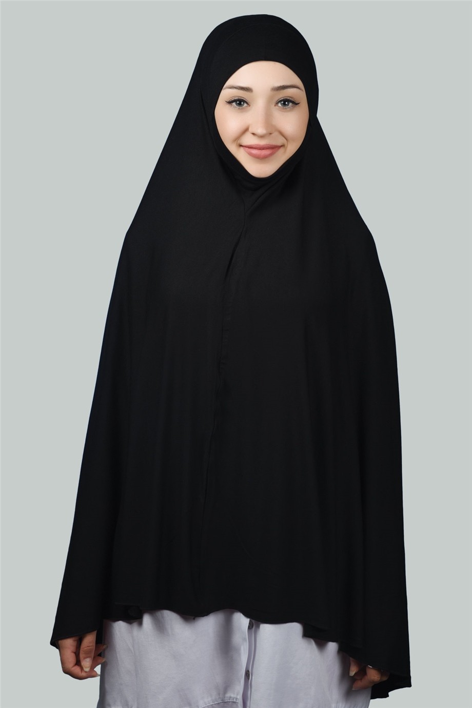 Hazır Türban Peçeli Pratik Eşarp Tesettür Nikaplı Hijab - Namaz Örtüsü Sufle (5XL)