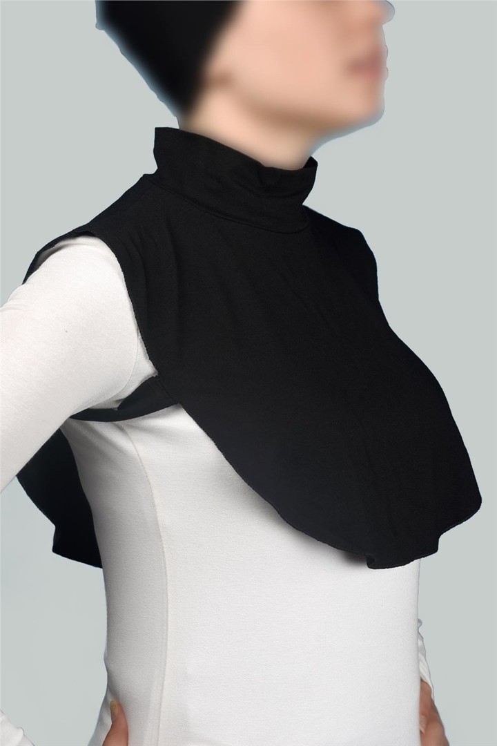 Straight Turtleneck Neck Combed Hijab Collar - Comfortable and Practical