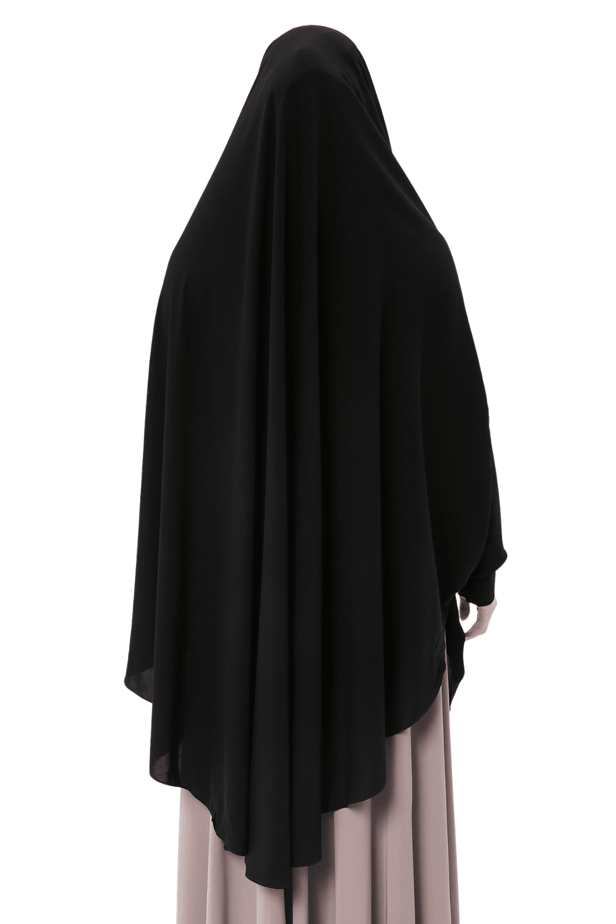 Kadın Tesettür Medine İpeği Çarşaf Üstü Peçeli Sufle Hijab