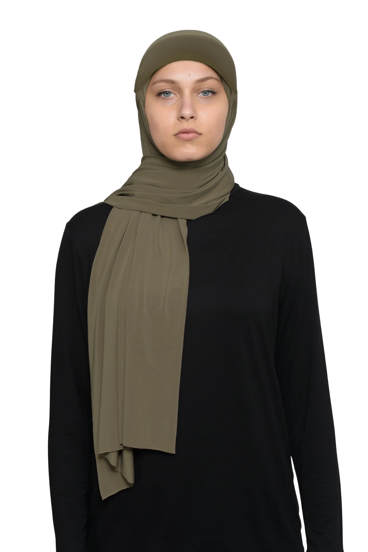 Pratik Şapkalı Likra Şal