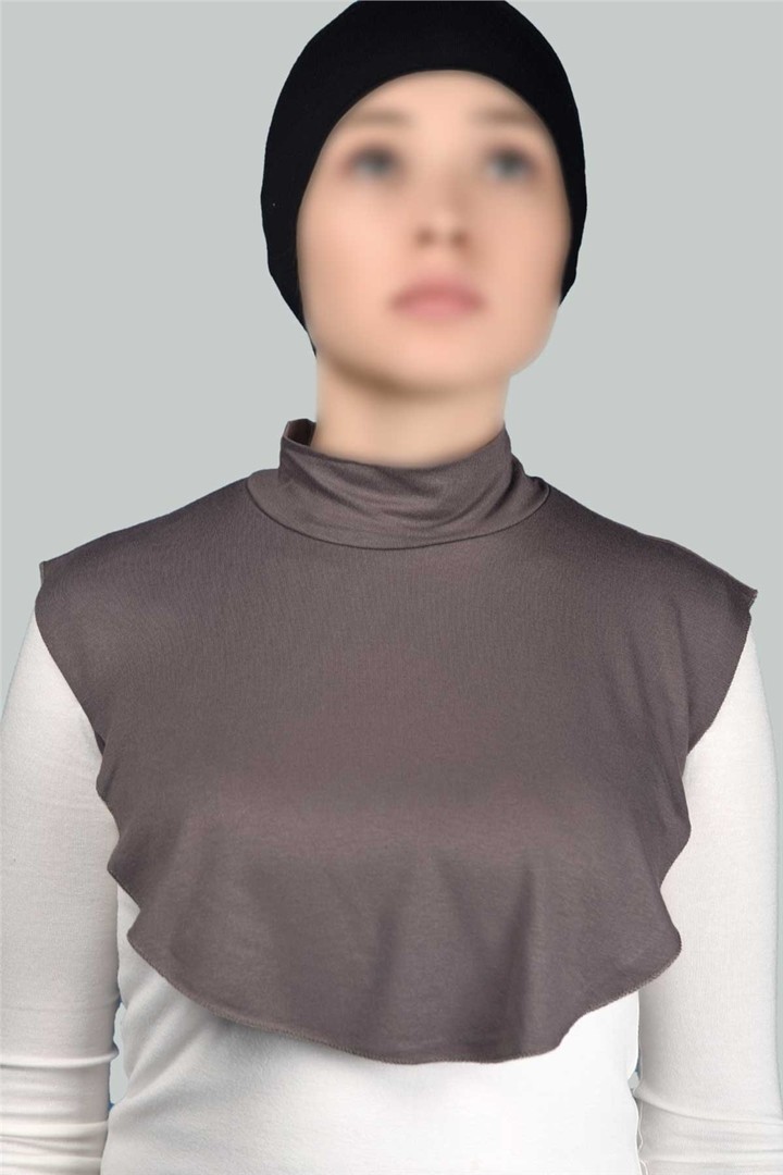 Straight Turtleneck Neck Combed Hijab Collar - Comfortable and Practical - Cedar