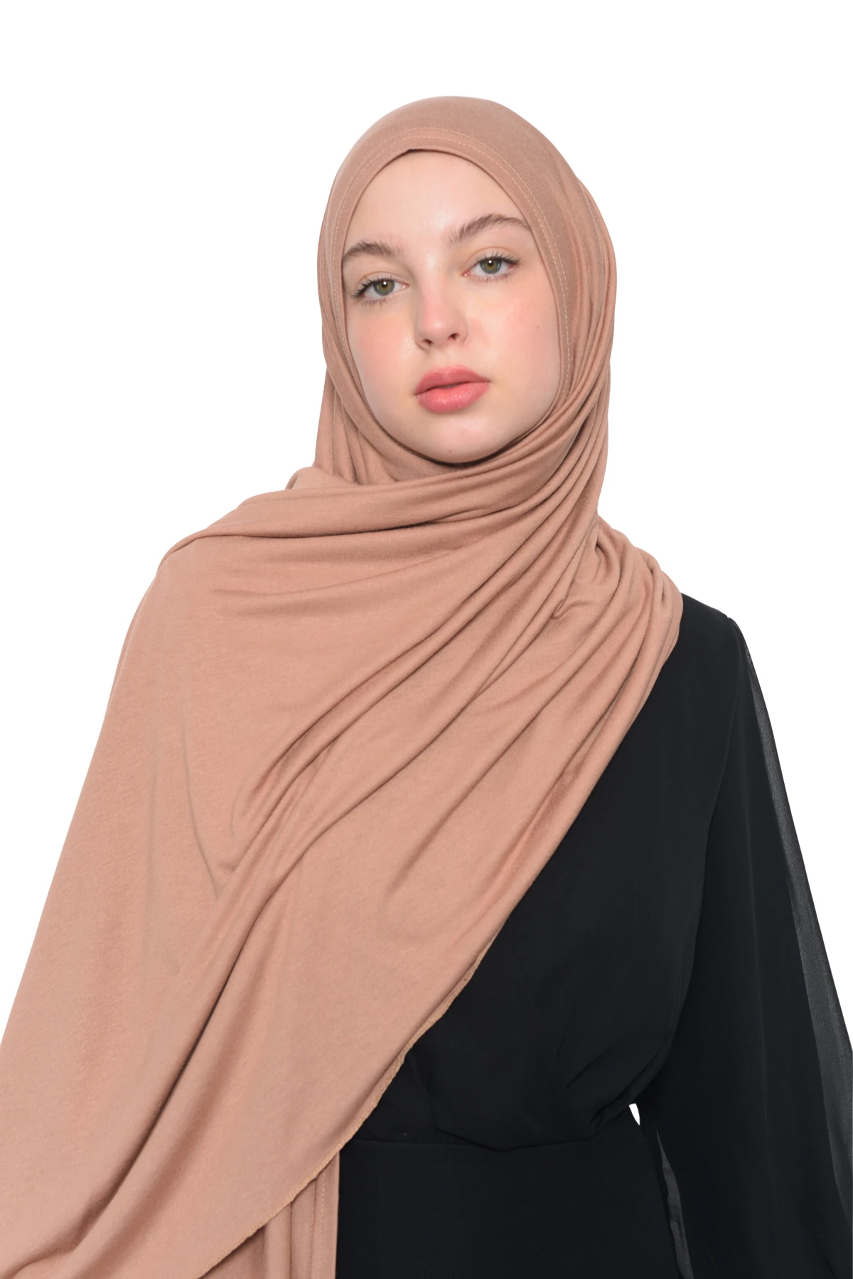 Hazır Pratik Geçmeli Lüks Organik Düz Penye Şal Eşit Hizalı