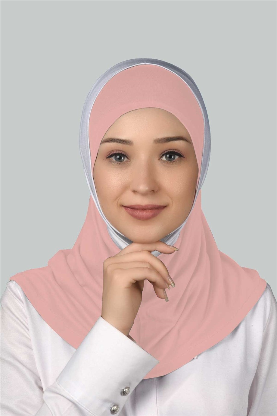 Çift Renkli Hazır Türban Pratik Eşarp Tesettür Hijab