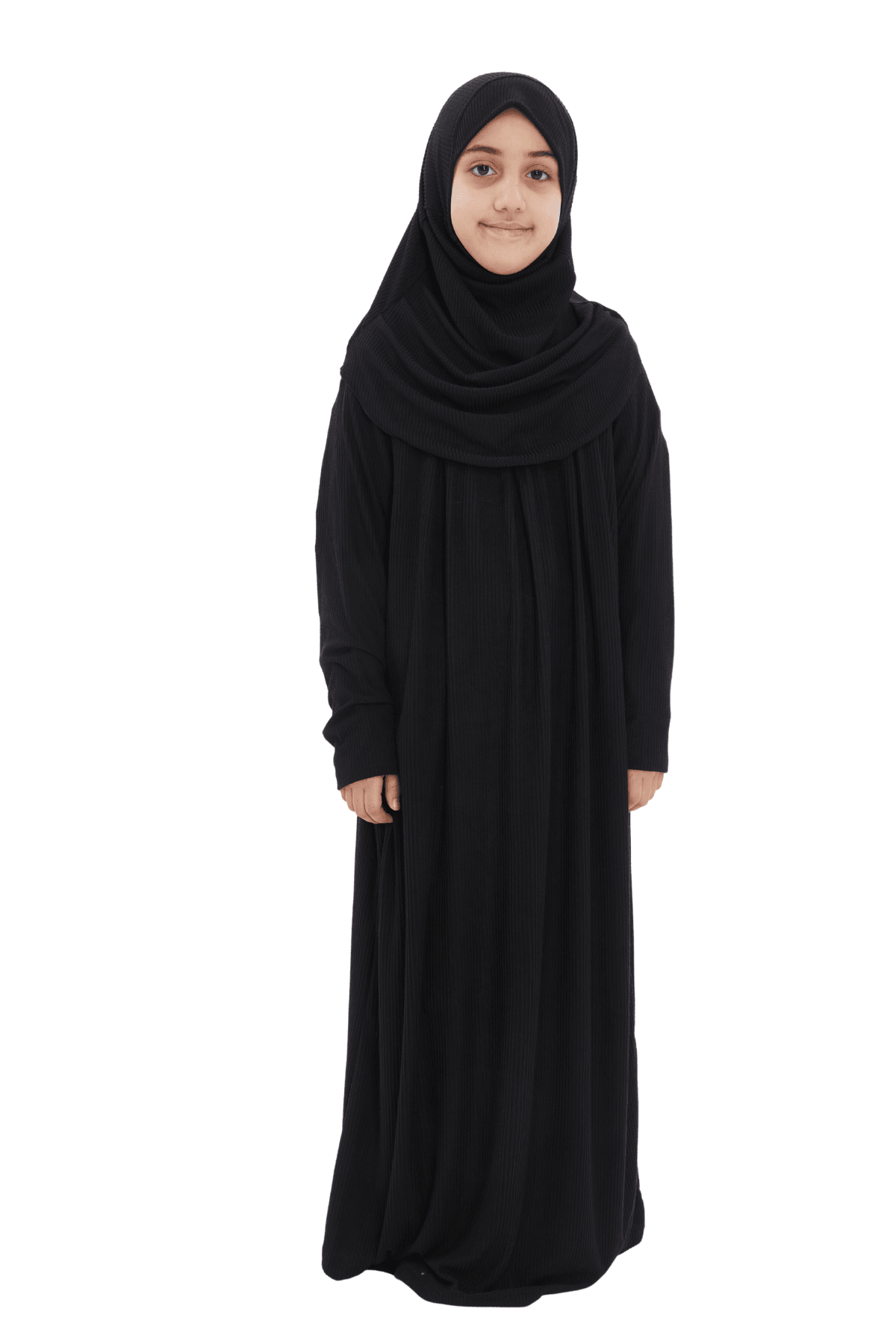 Çocuk Namaz Elbisesi- Kaşkorse Pratik Başörtülü
