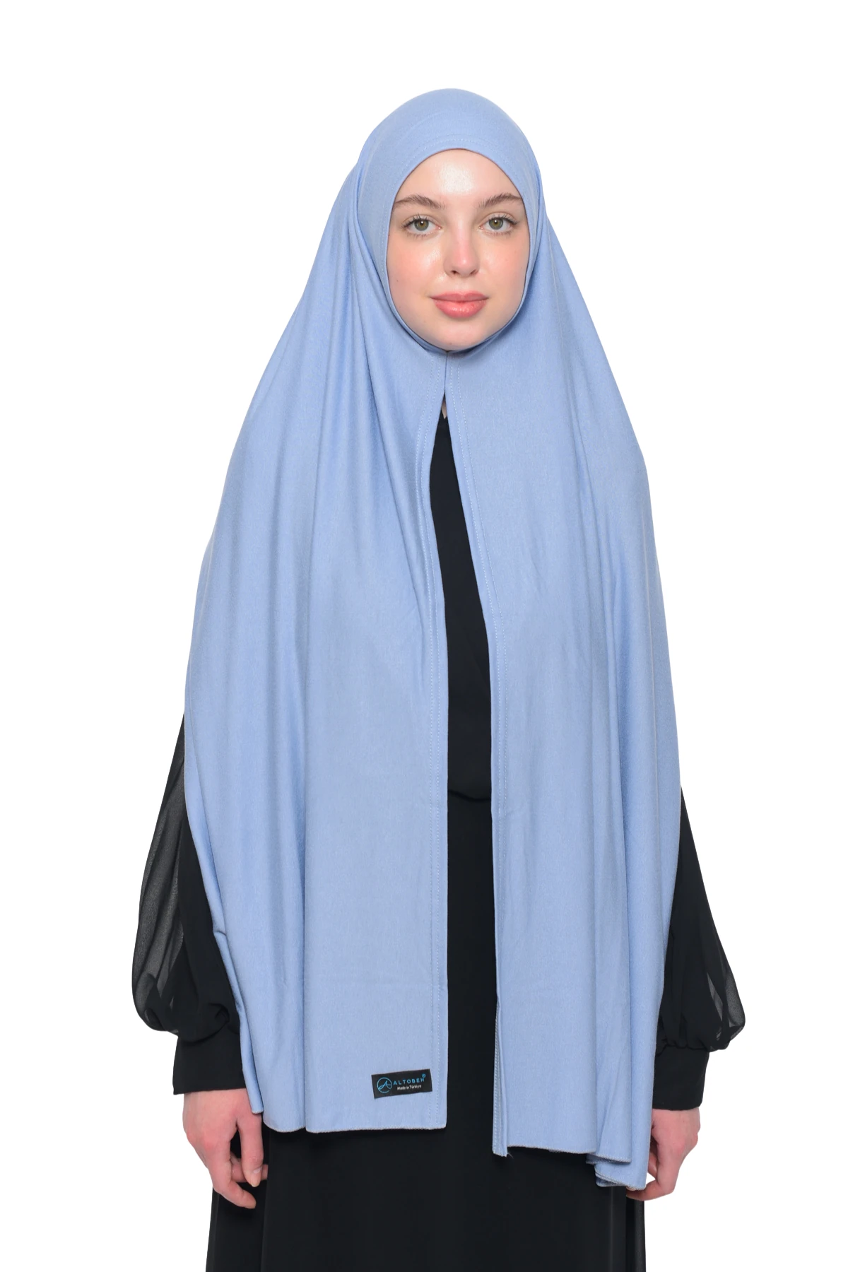 Hazır Pratik Geçmeli Lüks Organik Düz Penye Şal Eşit Hizalı