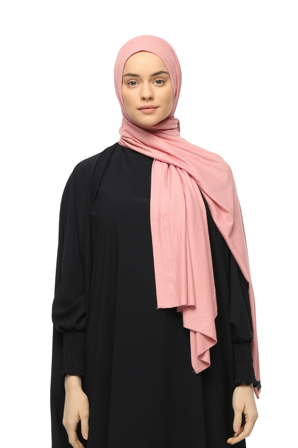 Hazır Pratik Geçmeli Lüks Organik Düz Penye Şal Çapraz Hizalı