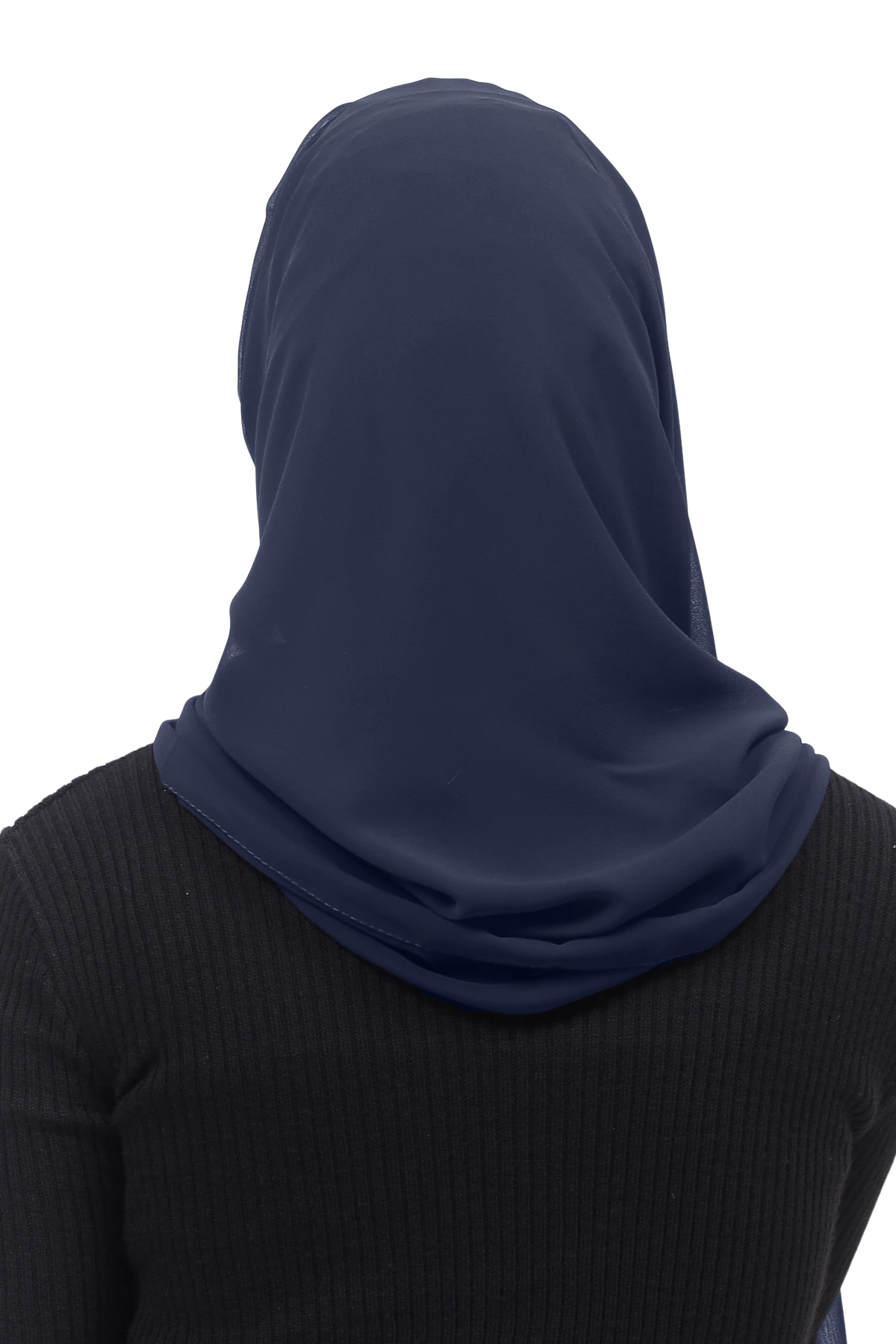 Pileli Çapraz Tela Bantlı Pratik Tesettür Şifon Şal