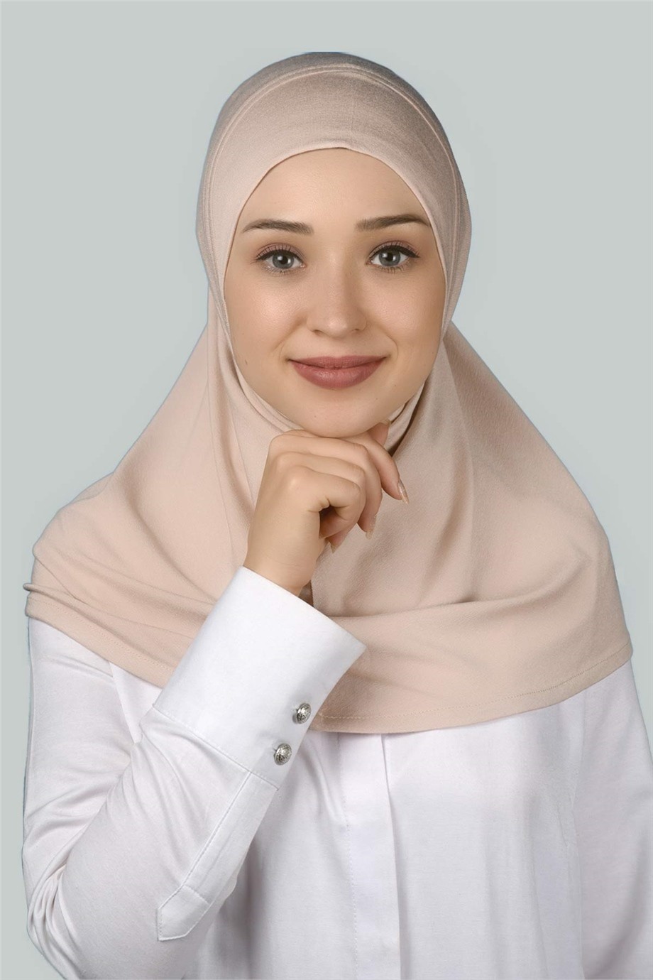 Ready-to-Wear Practical Hijab Scarf - Beige