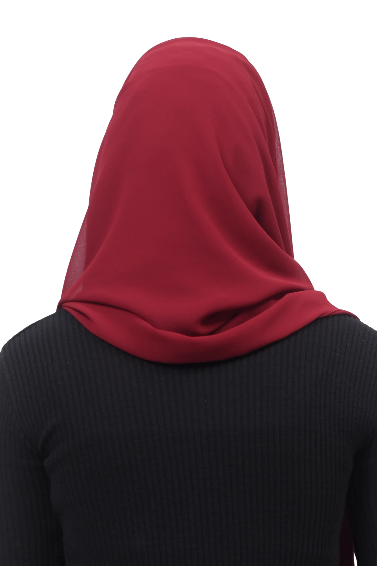 Pileli Çapraz Tela Bantlı Pratik Tesettür Şifon Şal