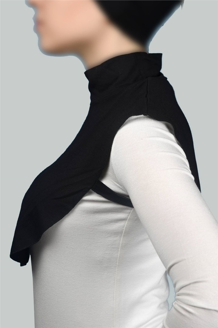 Straight Turtleneck Neck Combed Hijab Collar - Comfortable and Practical