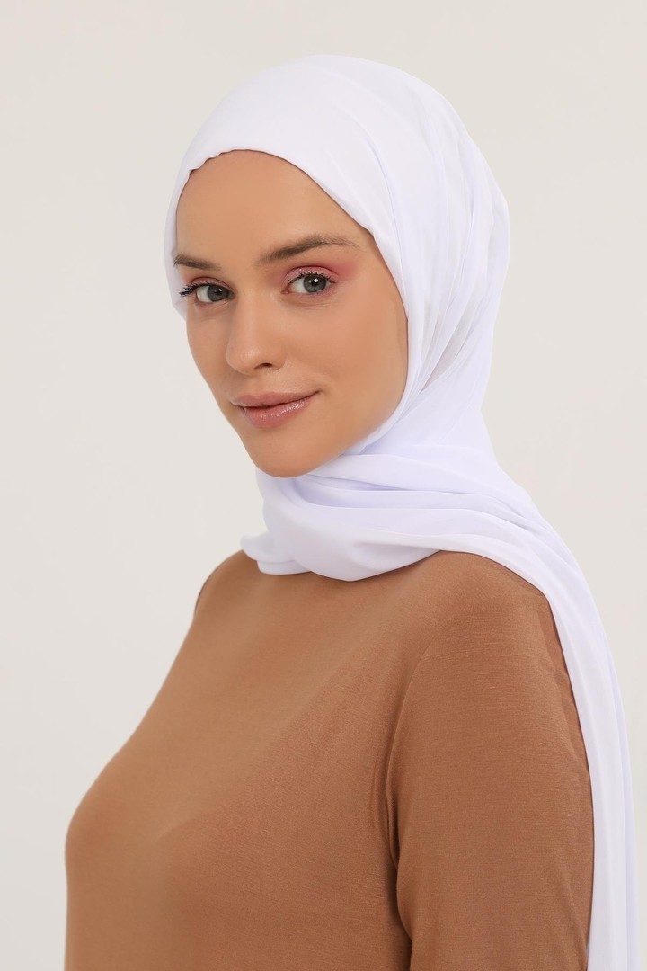 Practical Bonnet and Chiffon Shawl Set
