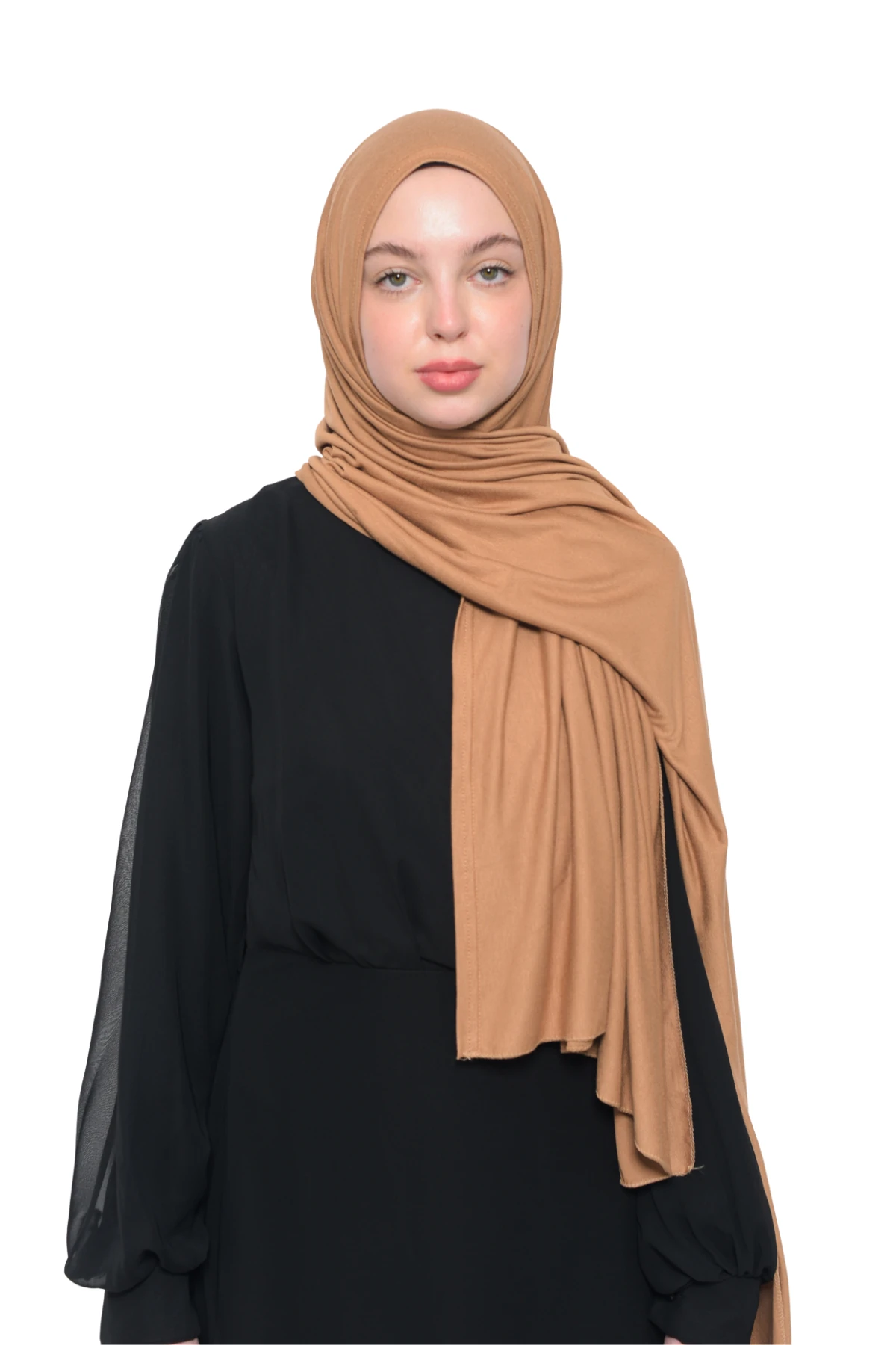 Hazır Pratik Geçmeli Lüks Organik Düz Penye Şal Çapraz Hizalı