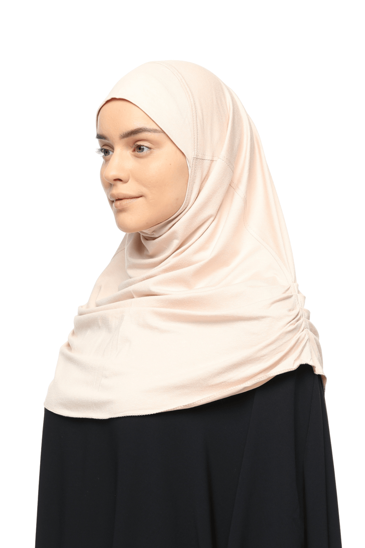 Hazır Türban Büzgülü Pileli Pratik Eşarp Tesettür Hijab - Namaz Örtüsü