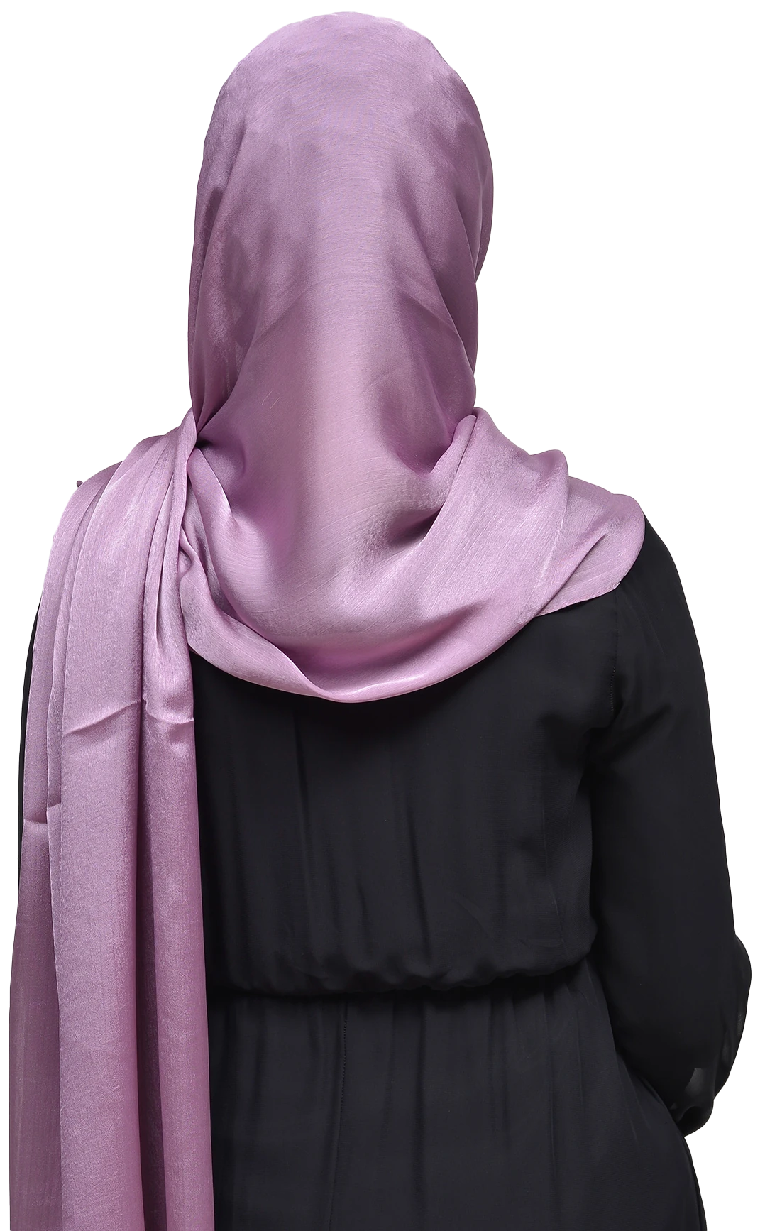 Janjan Parlak Saten Dokulu Tesettür Abiye Şifon Şal