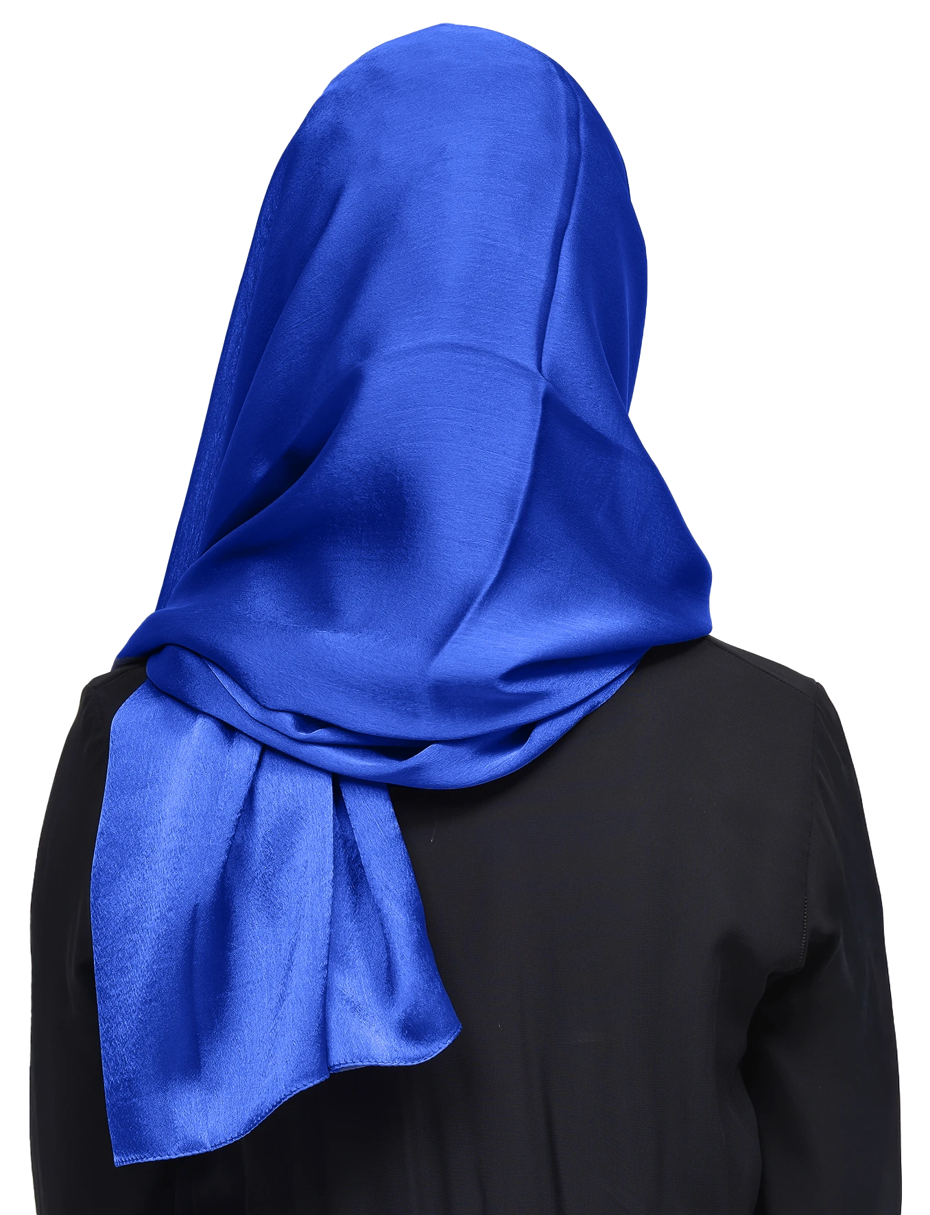 Janjan Parlak Saten Dokulu Tesettür Abiye Şifon Şal