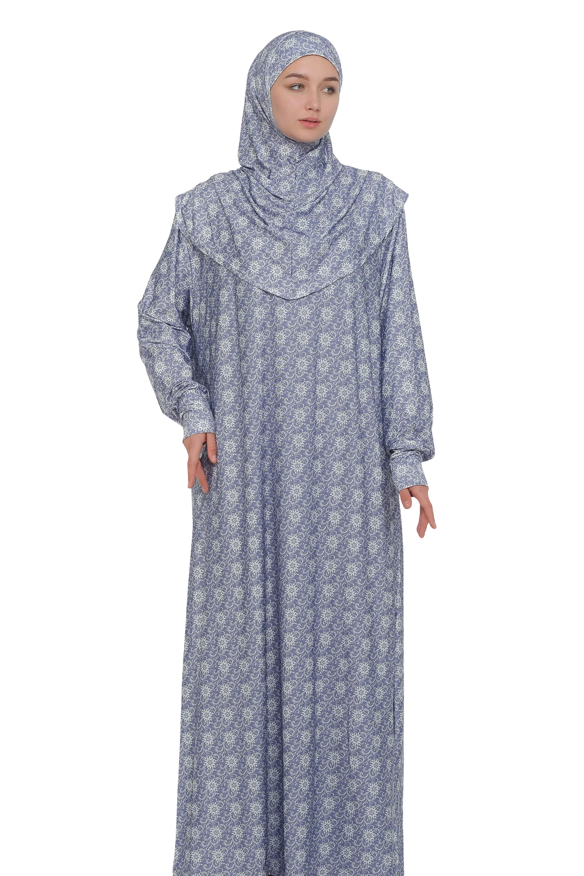 Elegant Lycra Prayer Dress - Versatile and Comfortable - Smoke