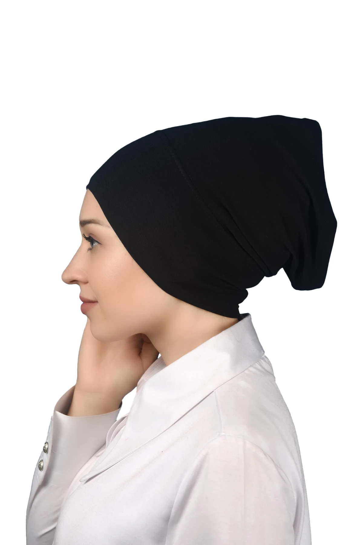 Instant Practical Snap-On Long Hijab Bonnet