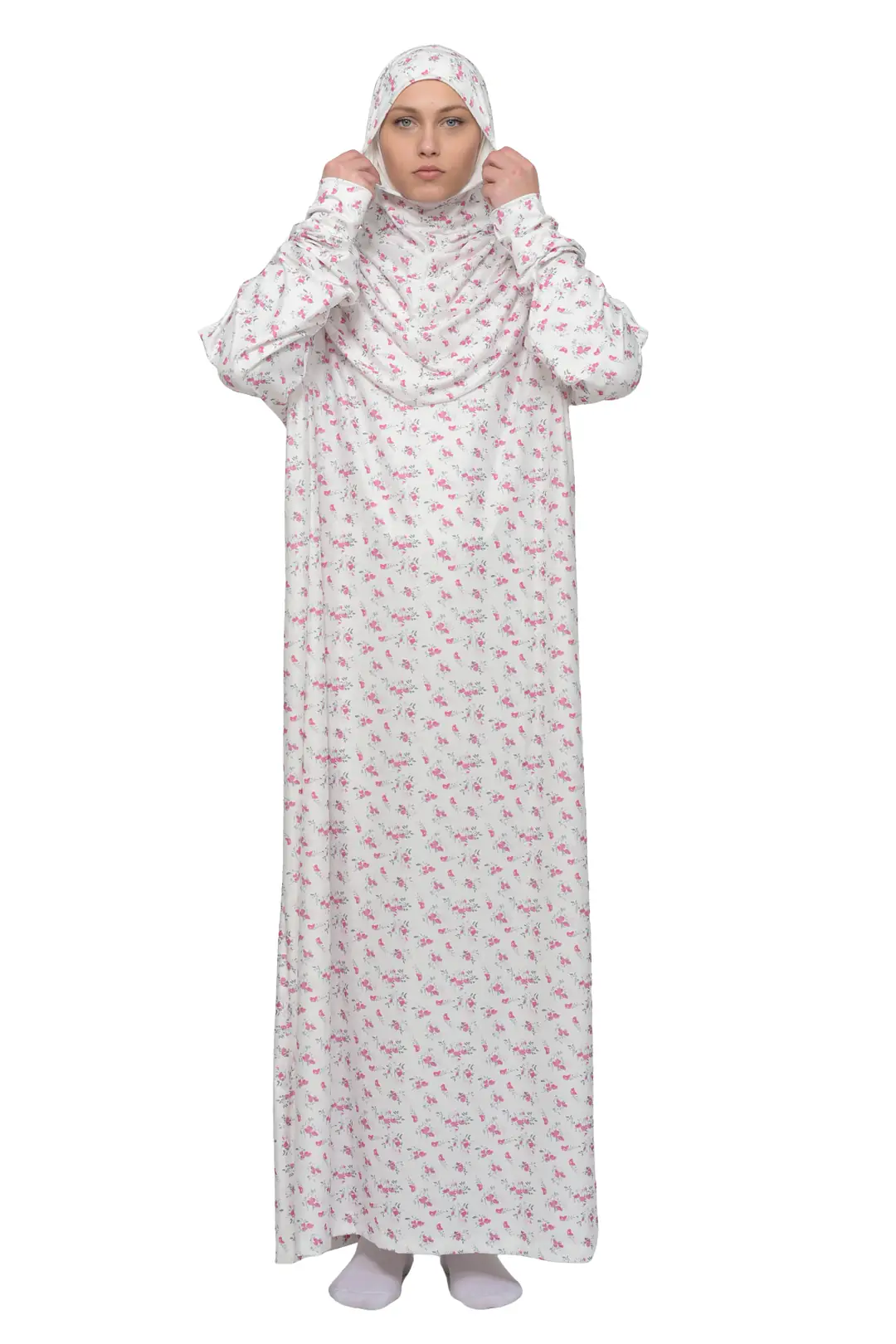 Elegant Lycra One-Piece Prayer Dress - Comfortable and Practical