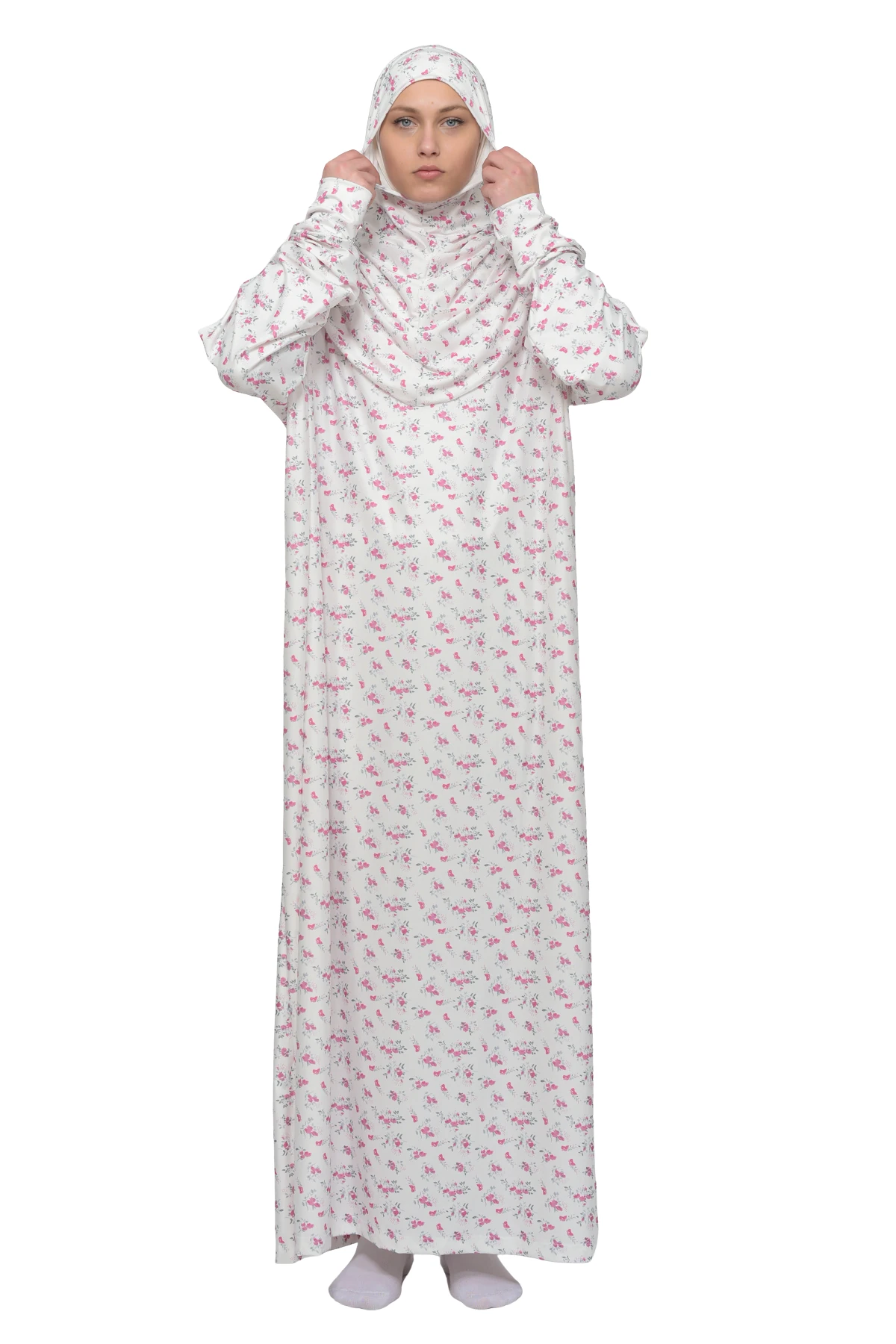 Elegant Lycra One-Piece Prayer Dress - Comfortable and Practical