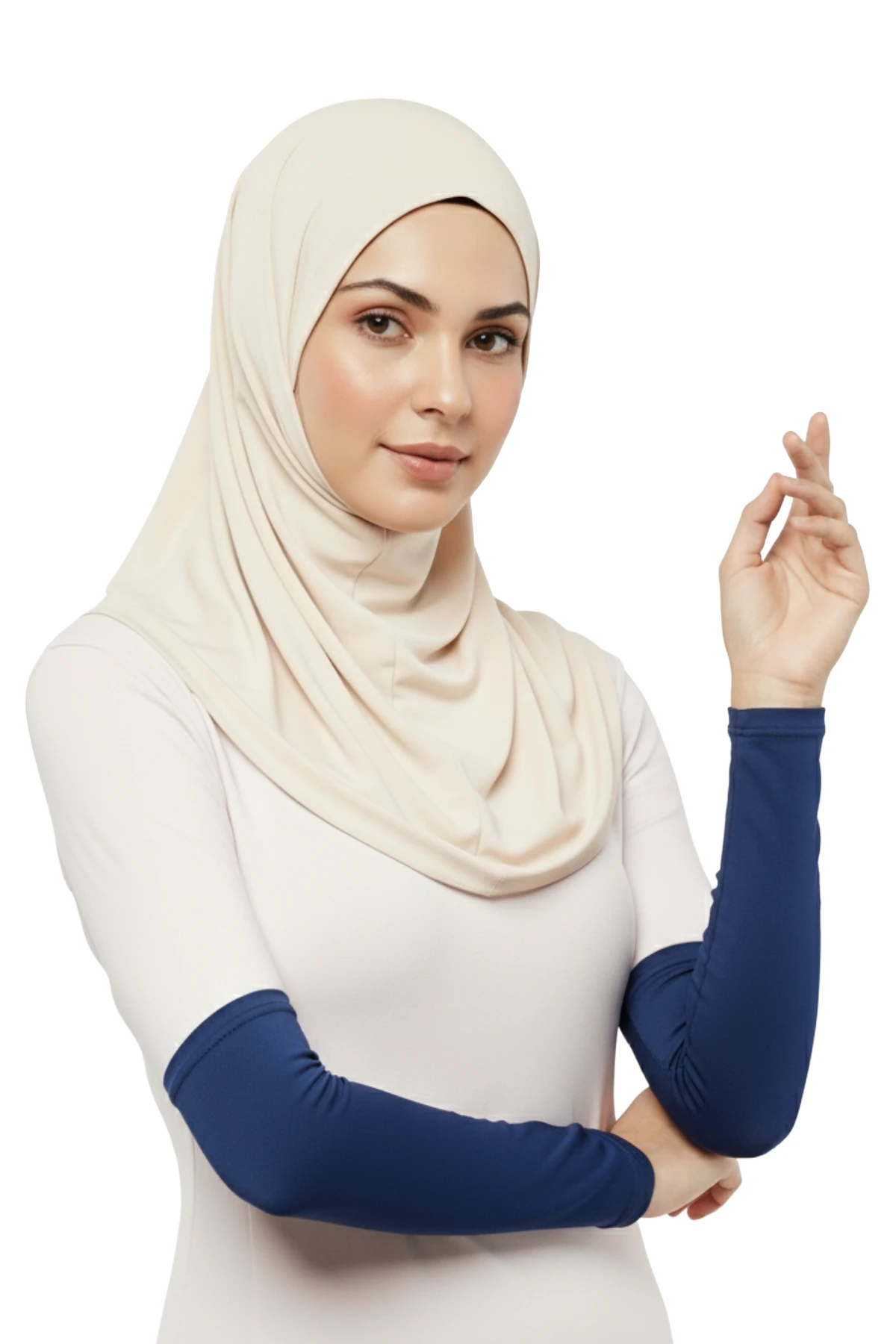 Pratik Tesettür Kolluk Penye Namaz Kolluğu Düz