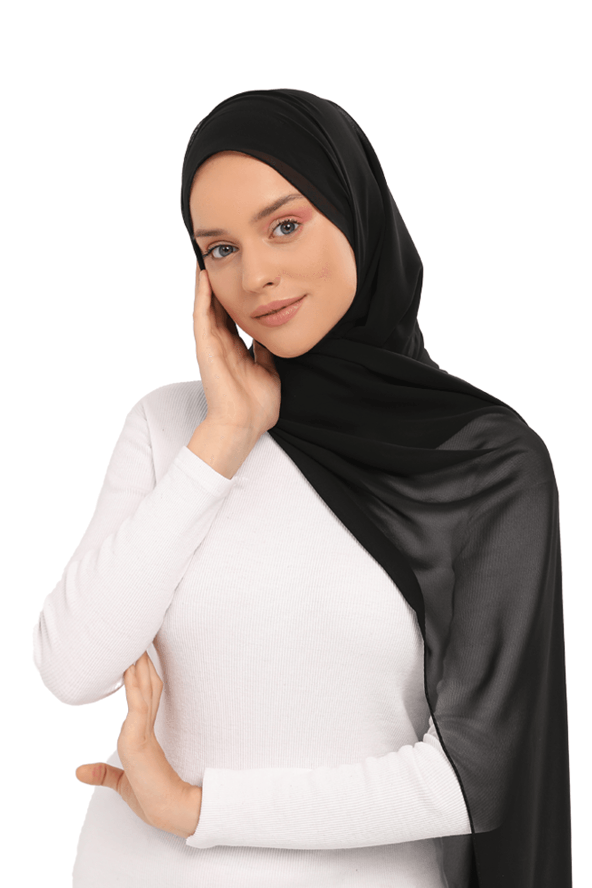 Organic Daily Wear Bonnet and Chiffon Shawl