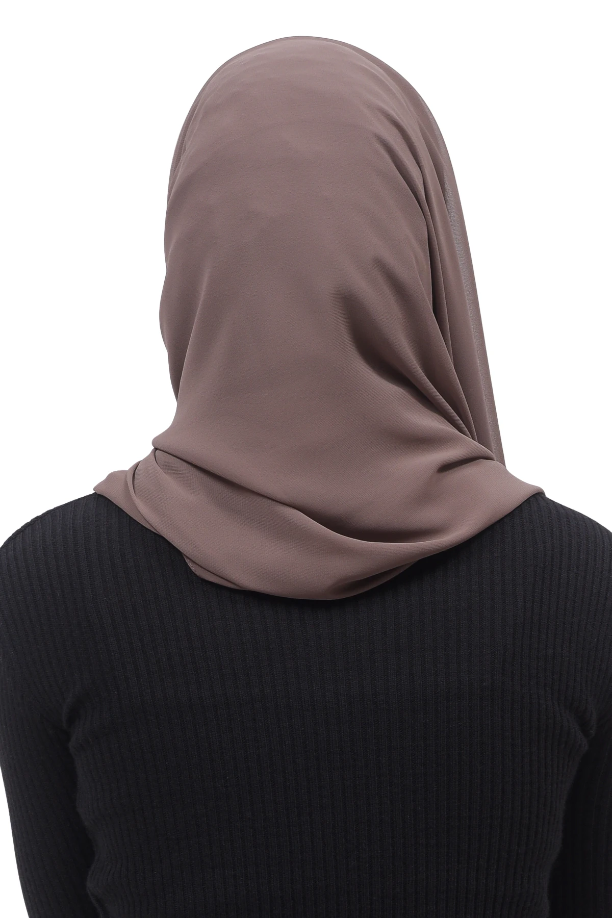 Pileli Çapraz Tela Bantlı Pratik Tesettür Şifon Şal