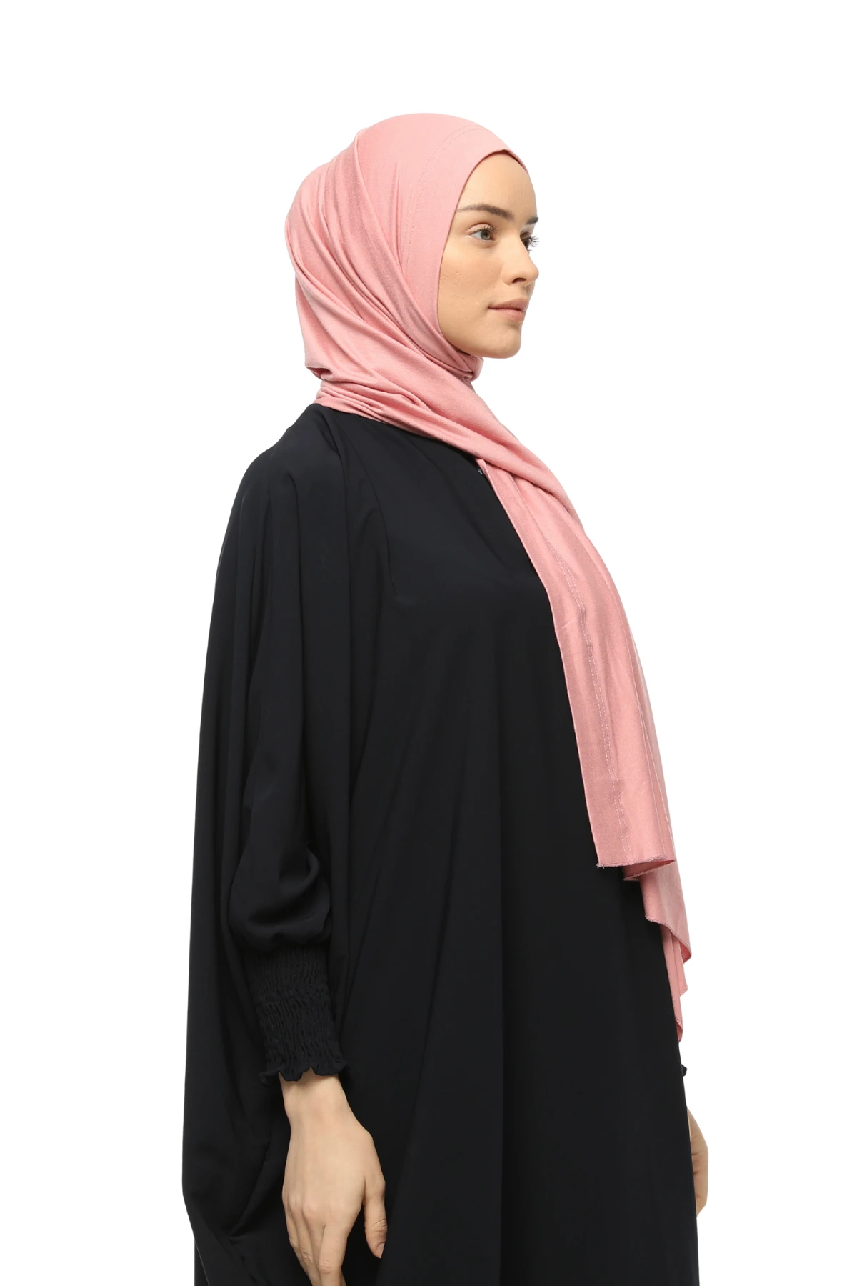 Hazır Pratik Geçmeli Lüks Organik Düz Penye Şal Çapraz Hizalı