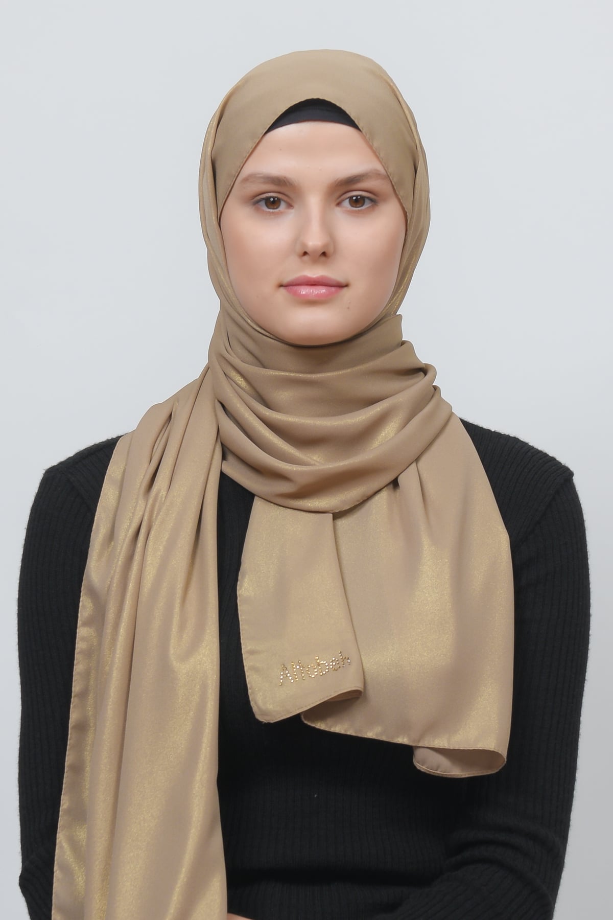 Glittery Chiffon Shawl Hijab - Elegant Evening Wear - Beach