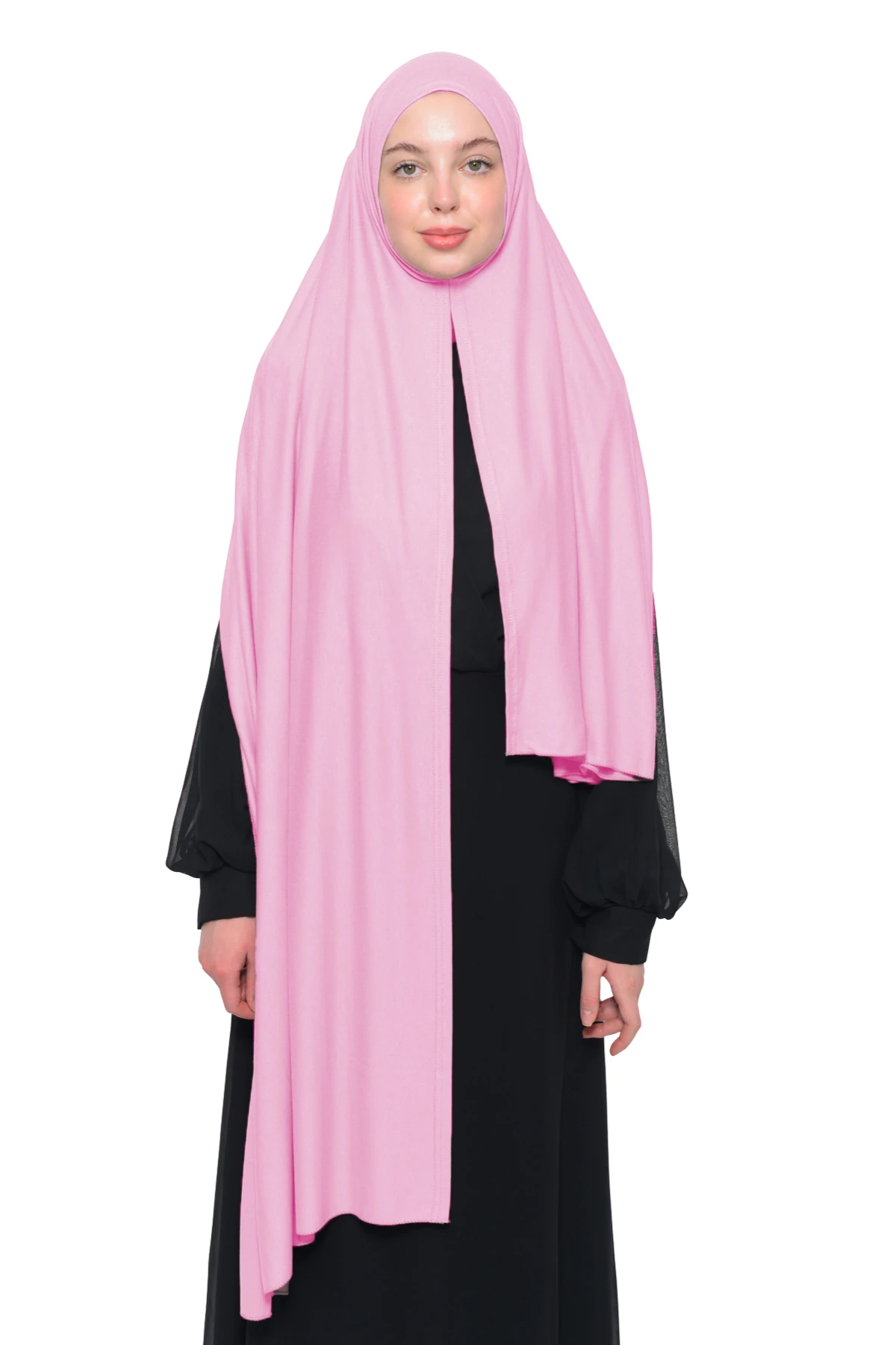 Hazır Pratik Geçmeli Lüks Organik Düz Penye Şal Çapraz Hizalı