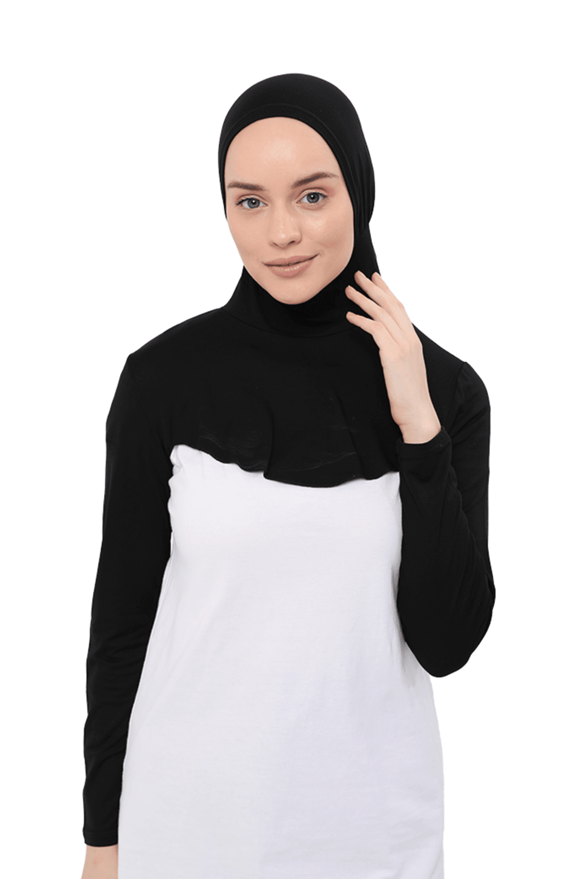 Boyunluklu Boneli Uzun Kolluk