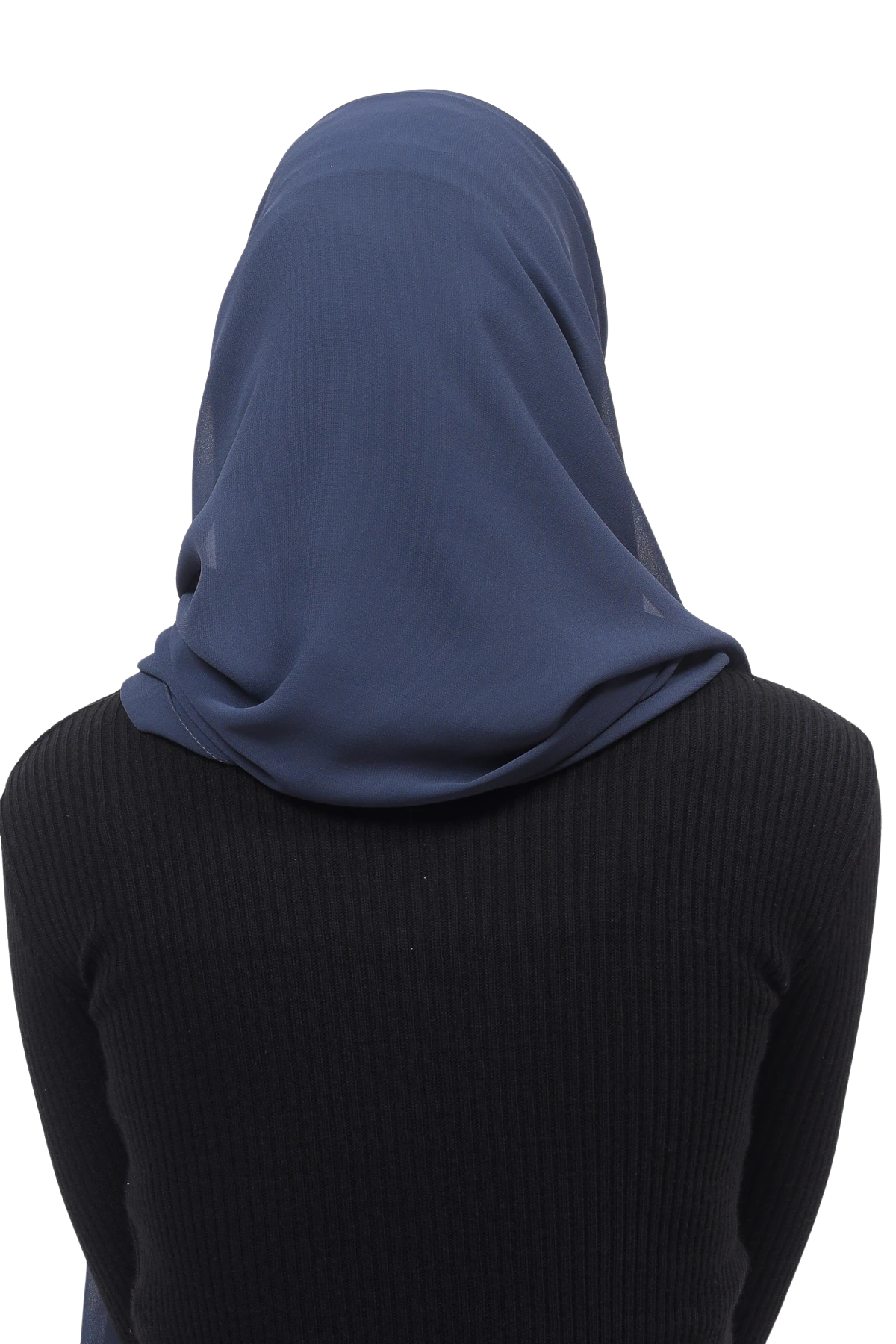 Pileli Çapraz Tela Bantlı Pratik Tesettür Şifon Şal