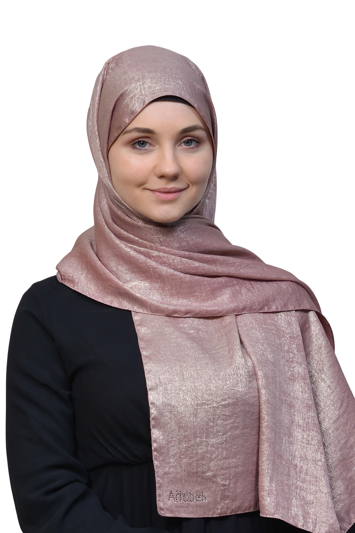 Çift Renk Parlak Simli Yanarlı Prenses Tesettür Şal Pamuk