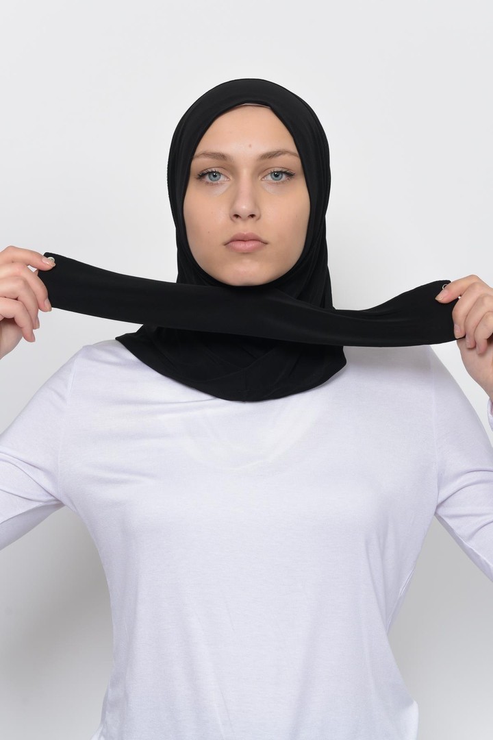 Çıtçıtlı Hazır Eşarp Hijap