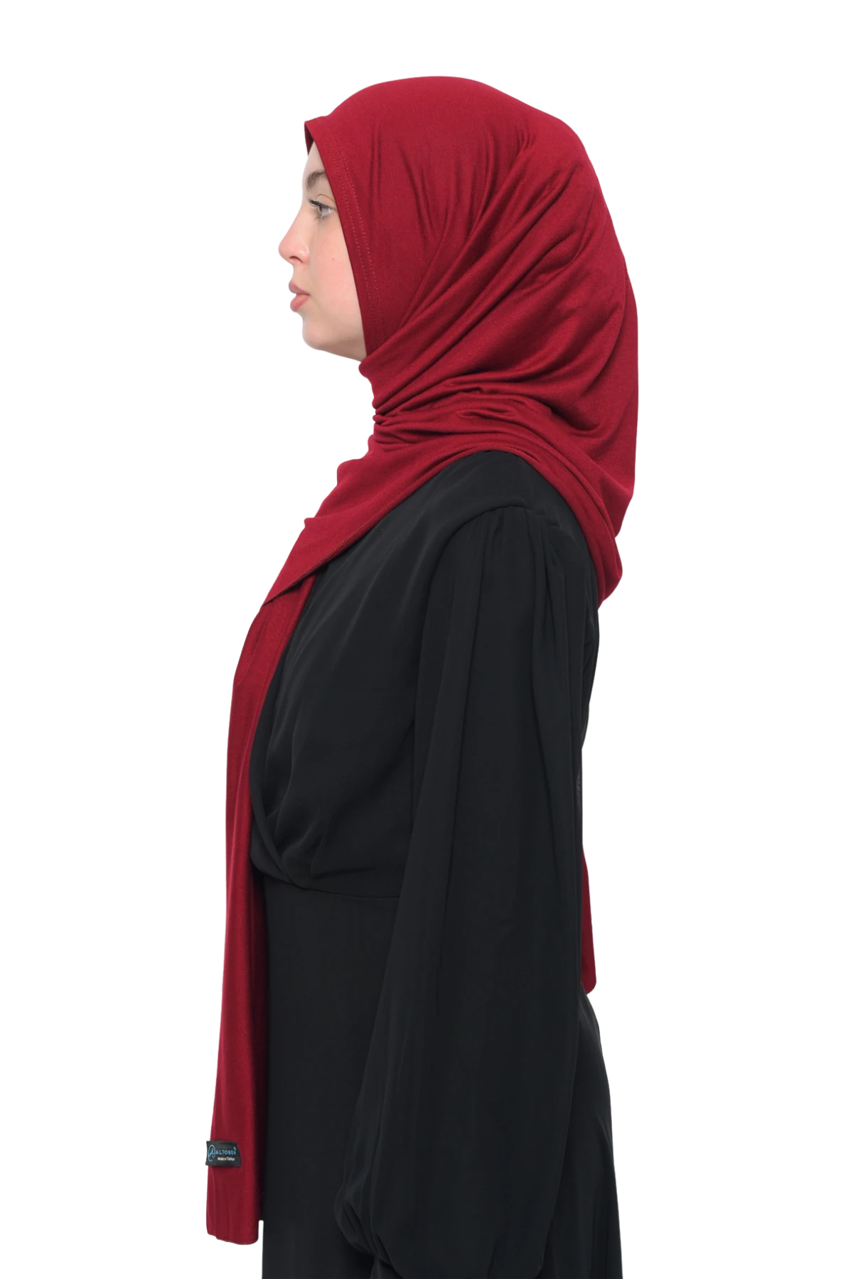 Hazır Pratik Geçmeli Lüks Organik Düz Penye Şal Eşit Hizalı