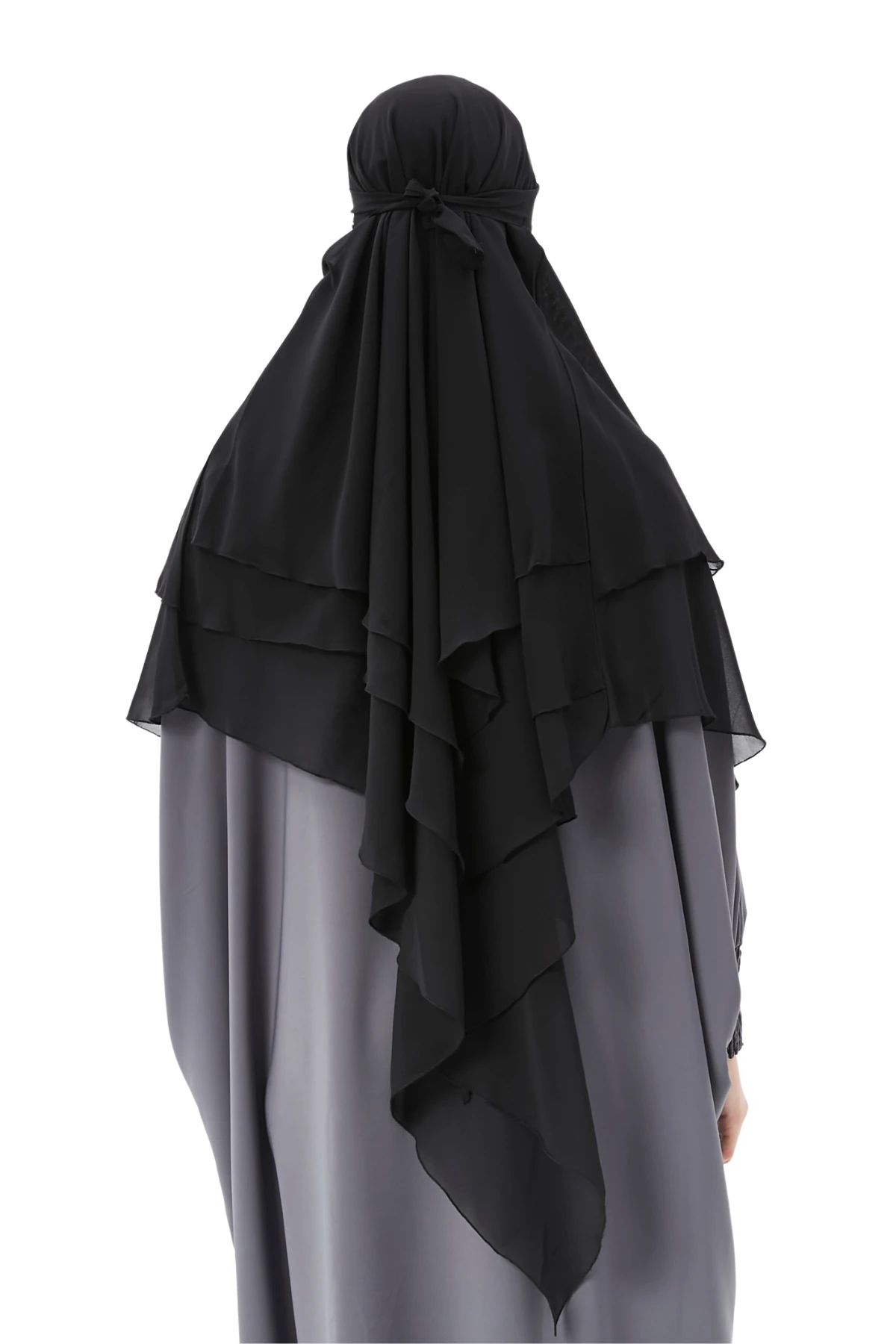 Islamic Women's Chiffon Triple-Layer Niqab 